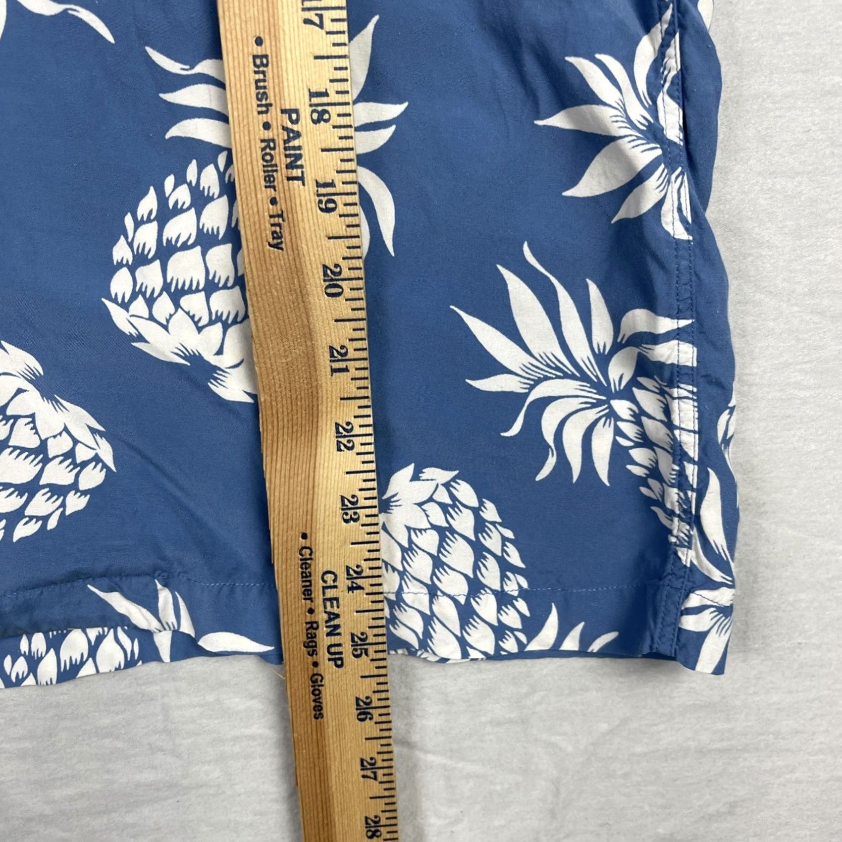 Sandro Sandro Paris Shirt Mens Medium Blue White Pineapple Hawaiian Aloha Camp Collar Shirt Beach Hawaii Sandro Mens Shirt Casual Button-Up Your Title Here Size US M / EU 48-50 / 2 - 6 Thumbnail