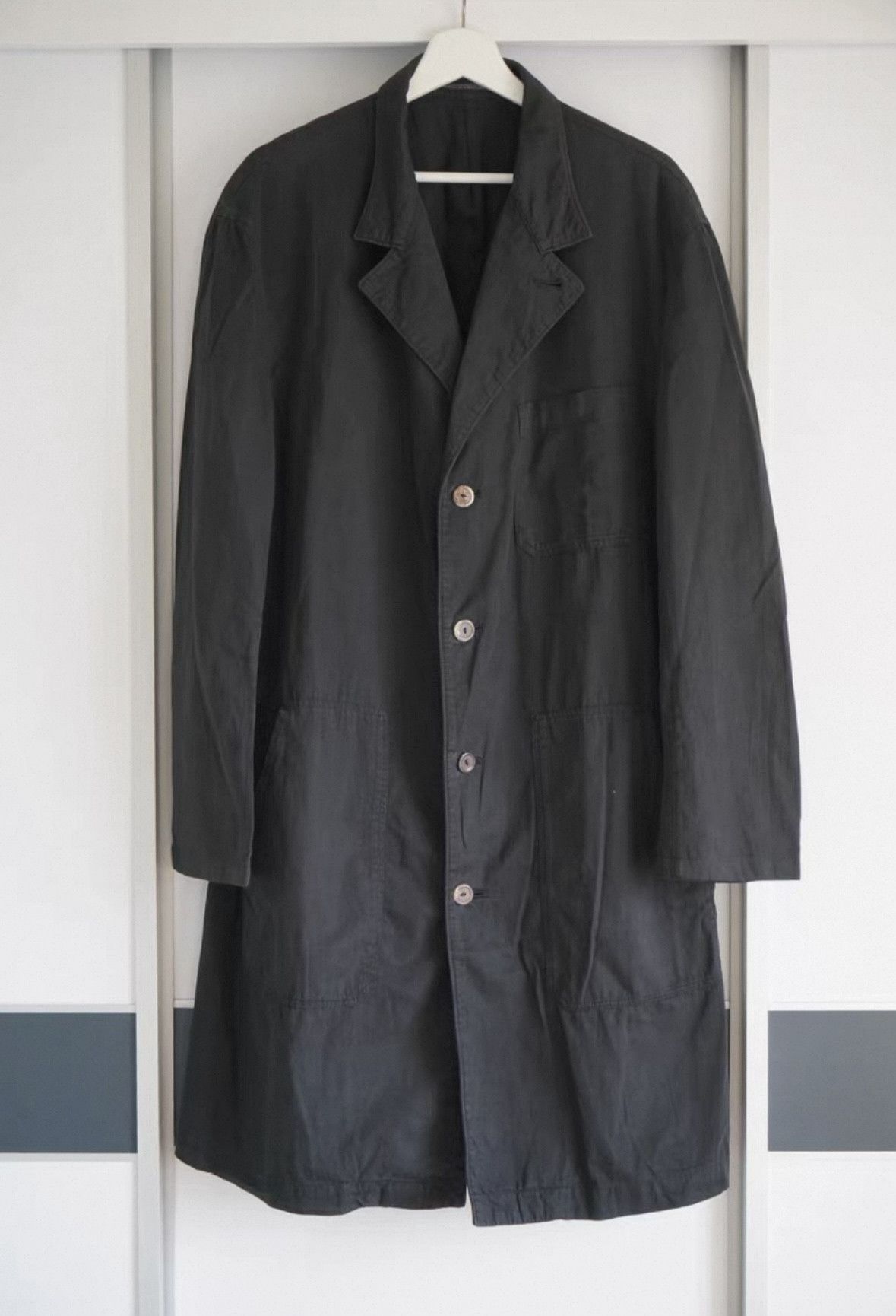 Yohji Yamamoto Yohji Yamamoto 14ss Rain Layer Pocket Coat Size US XL / EU 56 / 4 - 1 Thumbnail