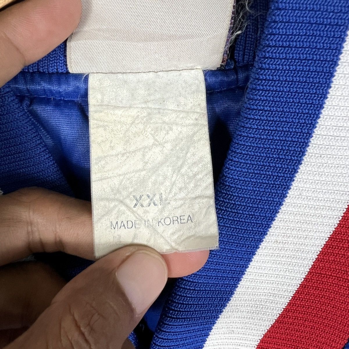 Majestic 🔥 Vintage NBA 76ers Sixers Majestic Satin Bomber Jacket Size US XXL / EU 58 / 5 - 15 Thumbnail
