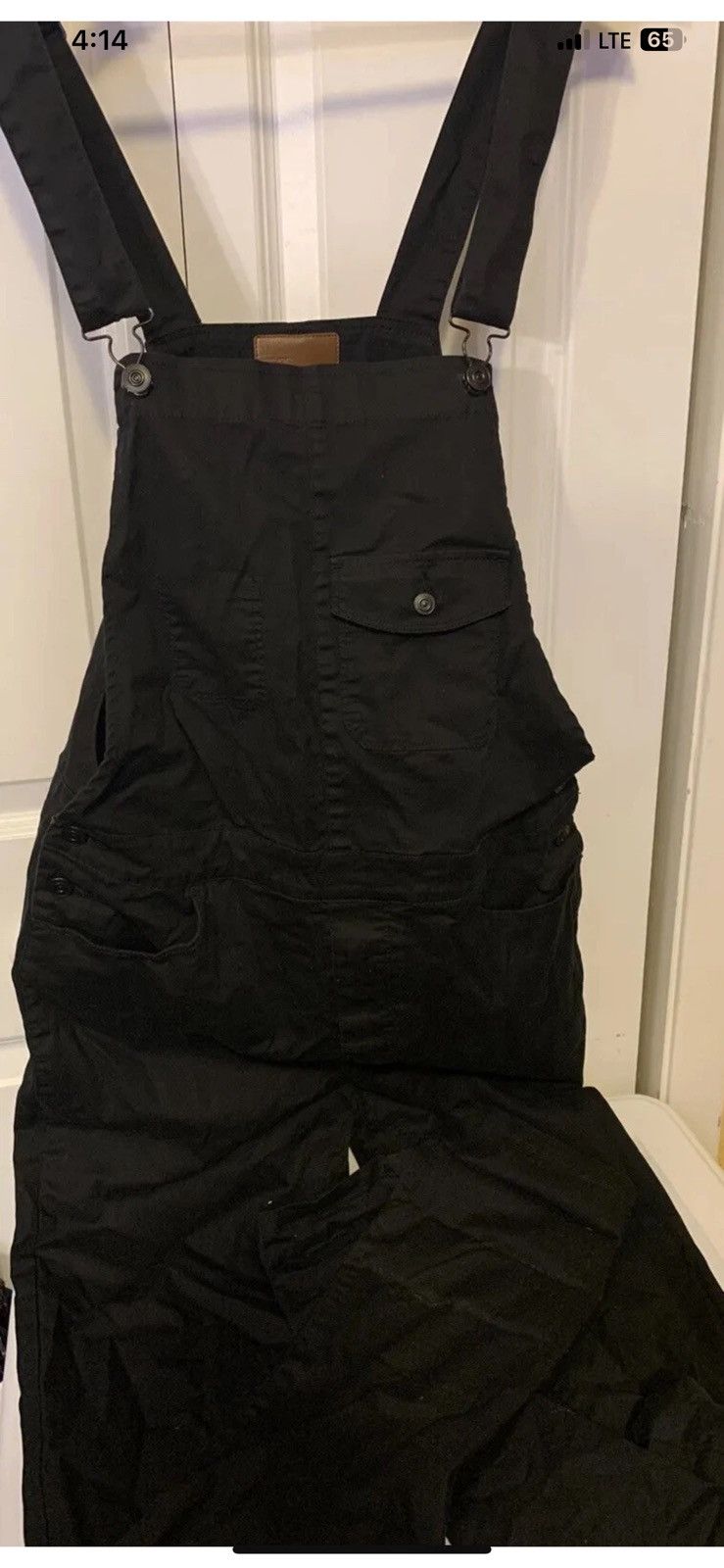 Asos Asos Womens Black Denim Overalls Size Xxl W30” L35” Jeans Size 30" / US 8 / IT 44 - 3 Thumbnail