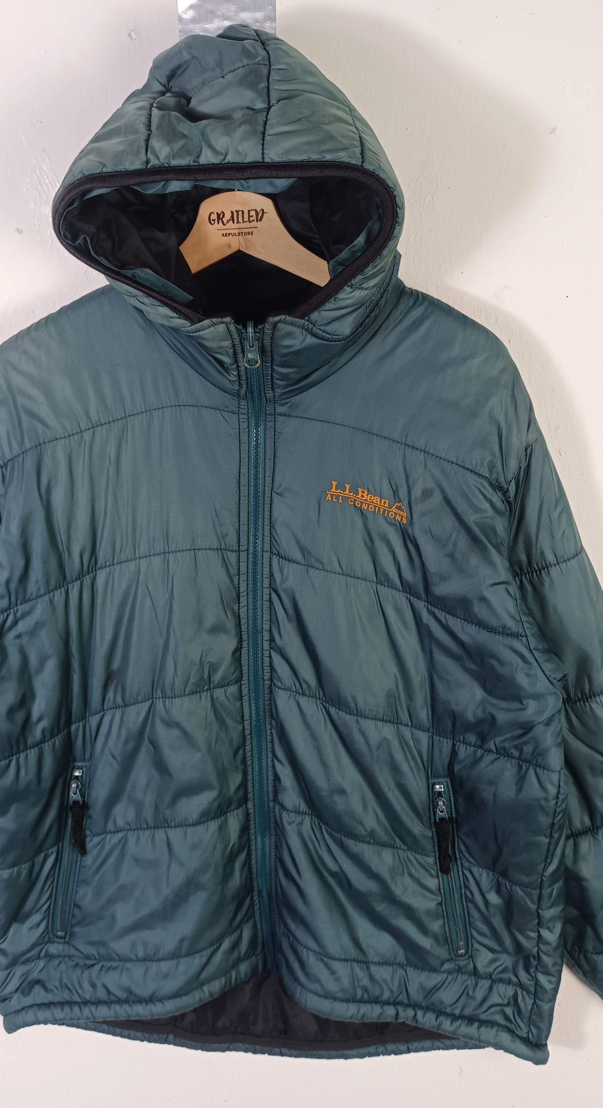 L.L. Bean Vintage 80s🔥 LL Bean Primaloft Parka Puffer Hoodie Jacket Size US L / EU 52-54 / 3 - 5 Thumbnail