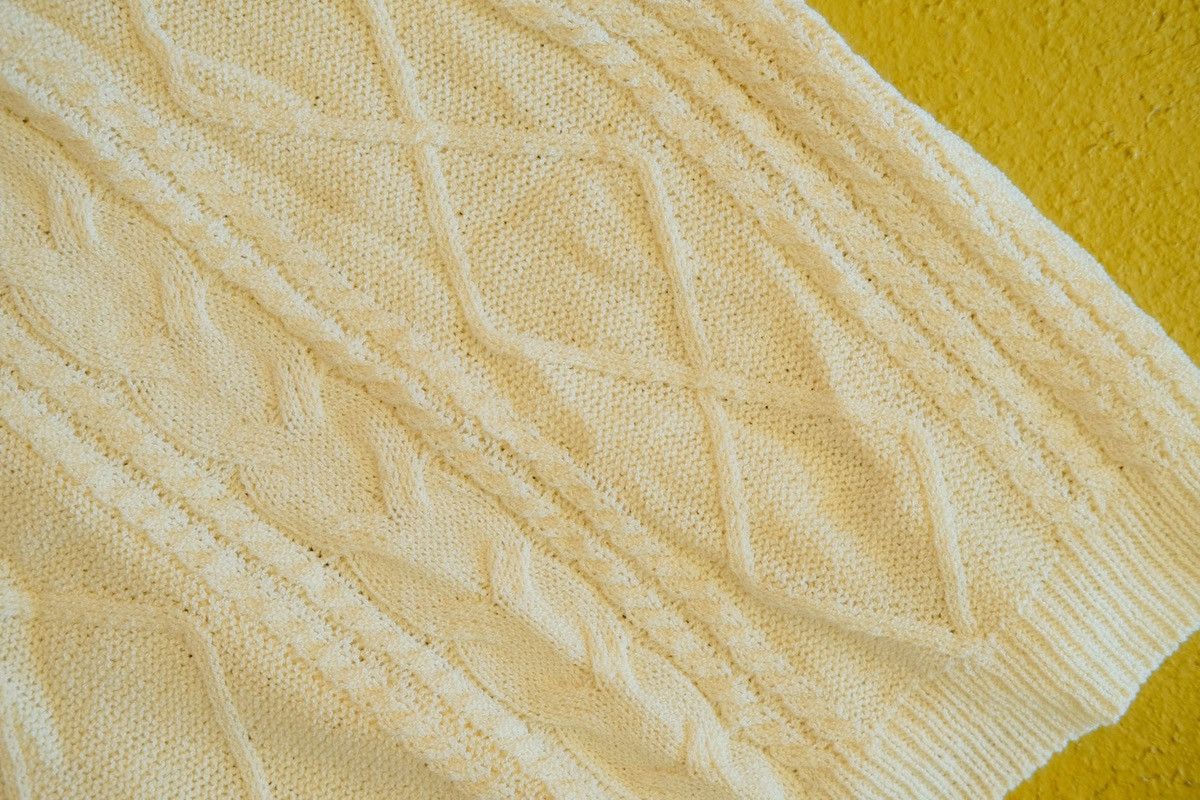 Vintage Cable Knit Tank Top Size M / US 6-8 / IT 42-44 - 2 Thumbnail