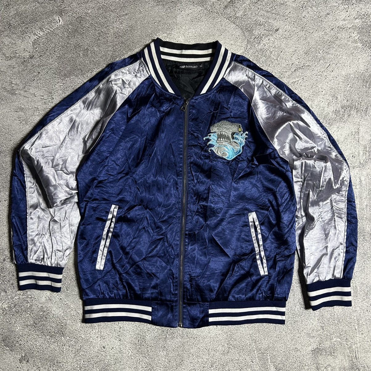 Japanese Brand Vintage Bombers Jacket Sukajan BANMABAO Size US L / EU 52-54 / 3 - 2 Thumbnail