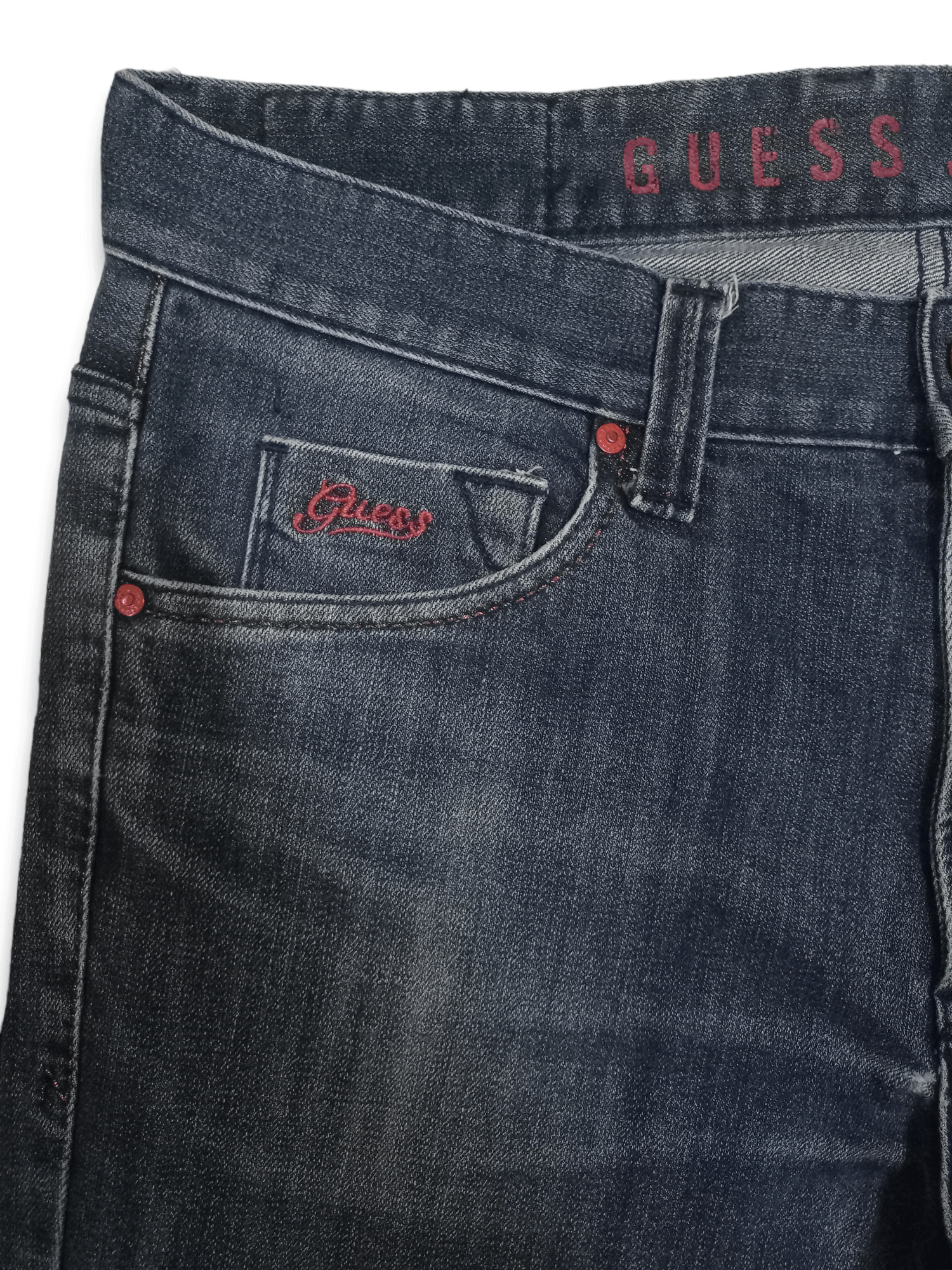 Guess Vintage Guess Dark Blue Wash Loose Straight Jeans 34x30 Size US 34 / EU 50 - 6 Thumbnail