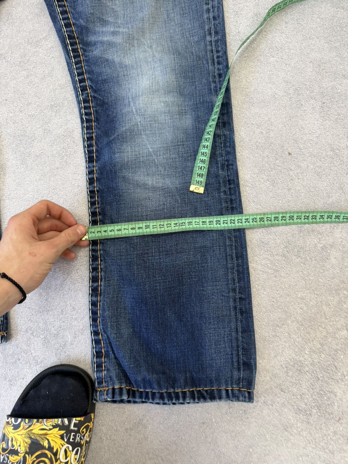 Hedi Slimane Vintage Dior Hedi Slimane Style Washed Denim Jeans Size US 32 / EU 48 - 15 Thumbnail