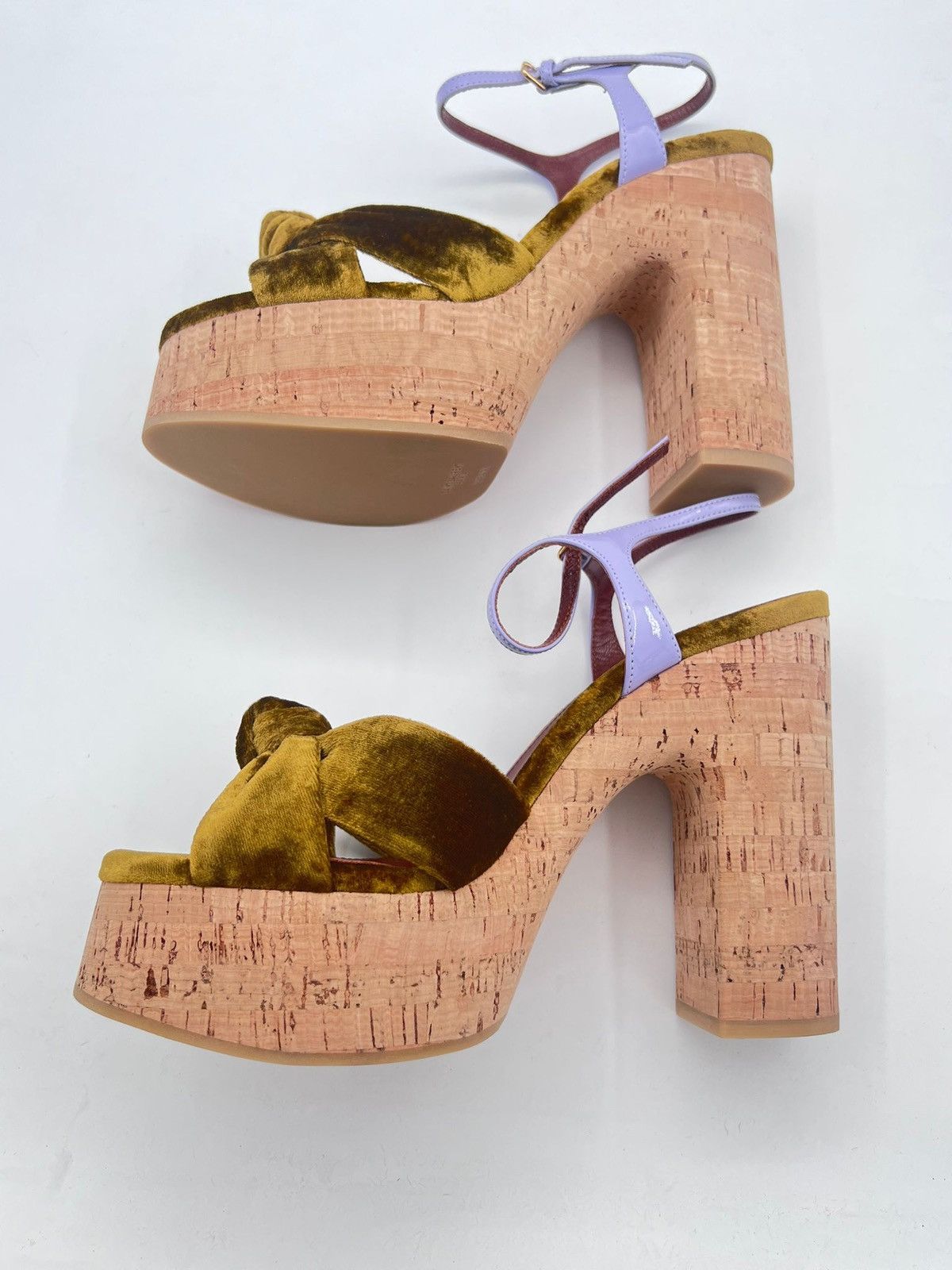 Saint Laurent Paris New Saint Laurent Bianca women cork platforms IT39/US 9/UK 6 Size US 9 / IT 39 - 3 Thumbnail