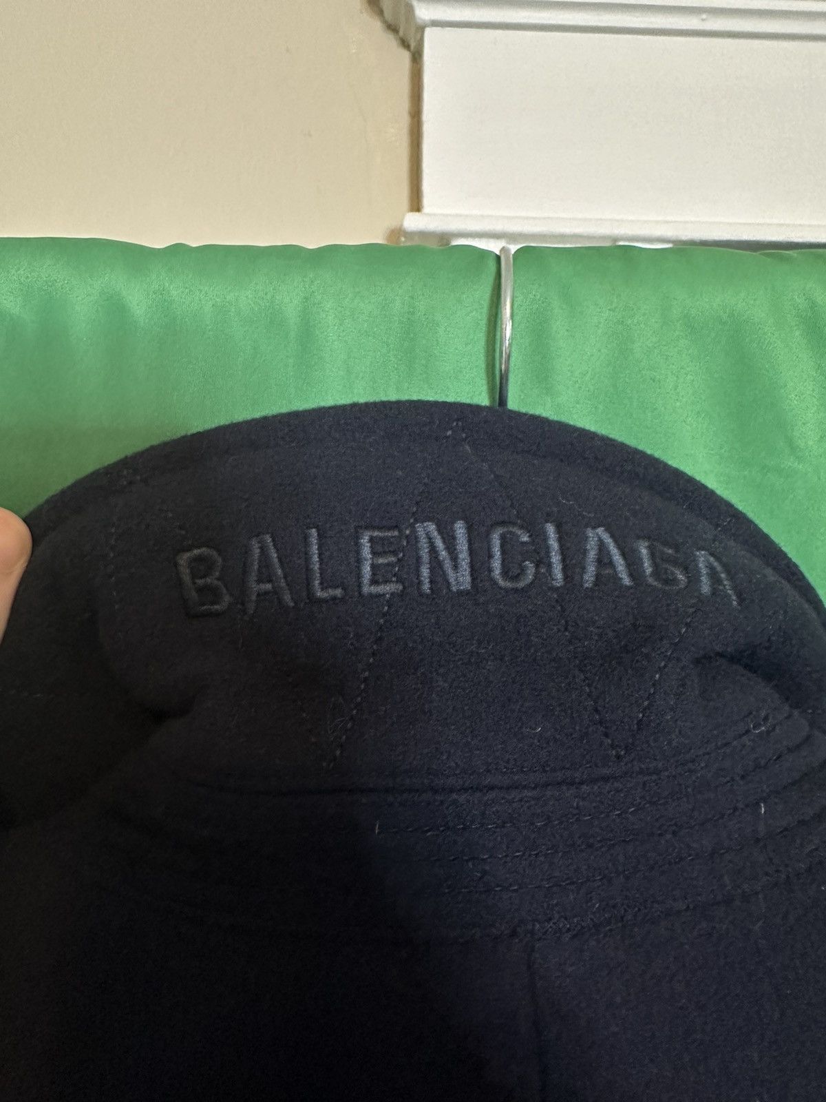 Balenciaga Padded shoulder cashmere + wool fleece 2019 peacoat NWT Size US S / EU 44-46 / 1 - 9 Thumbnail