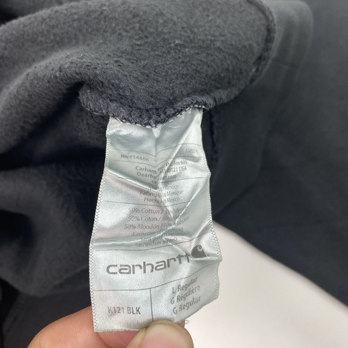Carhartt Vintage carhartt hoodie boxy fit black Size US L / EU 52-54 / 3 - 5 Thumbnail