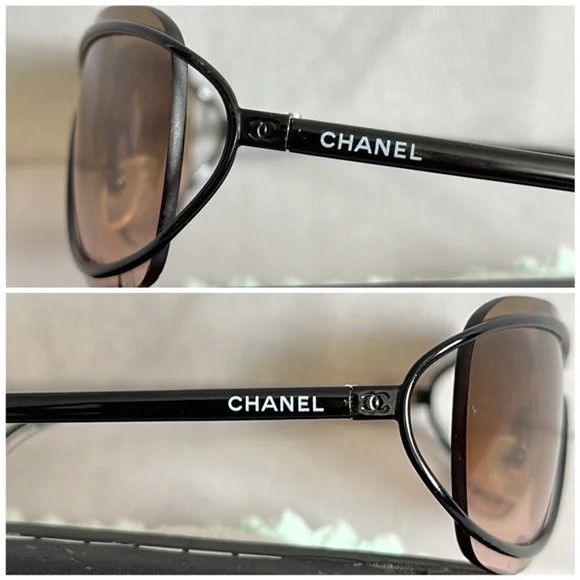 Chanel CHANEL SUNGLASSES 4027 LOGO CC Wrap Metal Vintage Iconic Size ONE SIZE - 4 Thumbnail