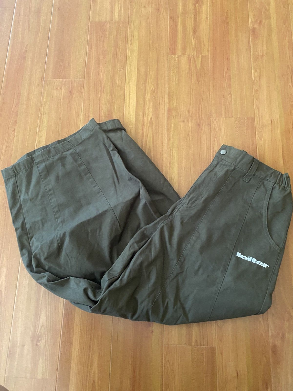 Other Loiter Green Olive Cargo Pants Baggy Size US 32 / EU 48 - 1 Thumbnail