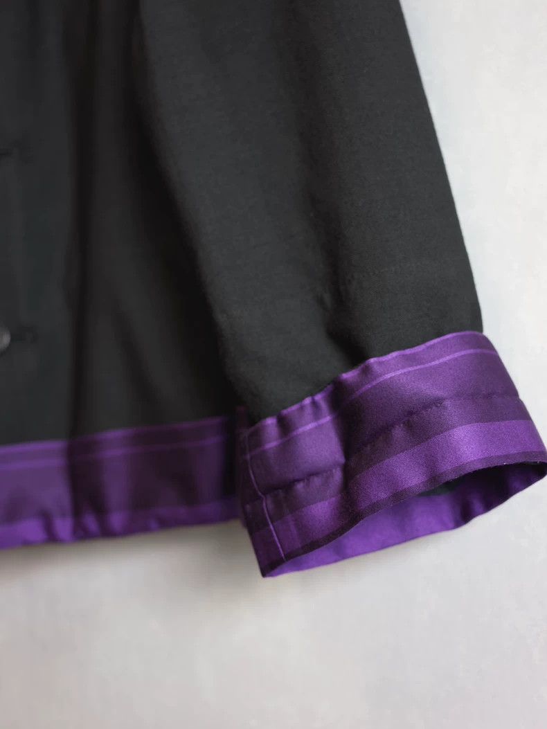 Yohji Yamamoto Yohji Yamamoto 02 SS Silk Stripe Jacket Size US L / EU 52-54 / 3 - 5 Thumbnail