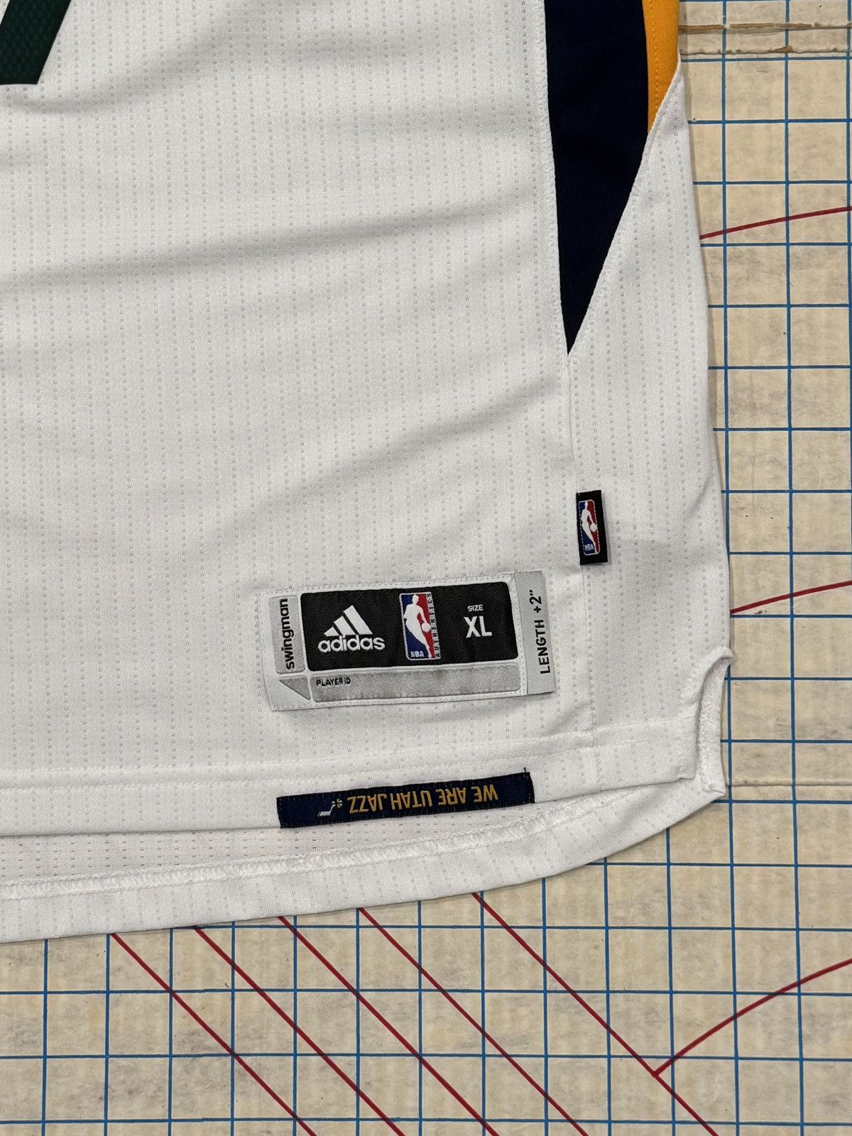 Adidas Adidas Utah Jazz Rudy Gobert Swingman Jersey White 2016 XL Size US XL / EU 56 / 4 - 4 Thumbnail