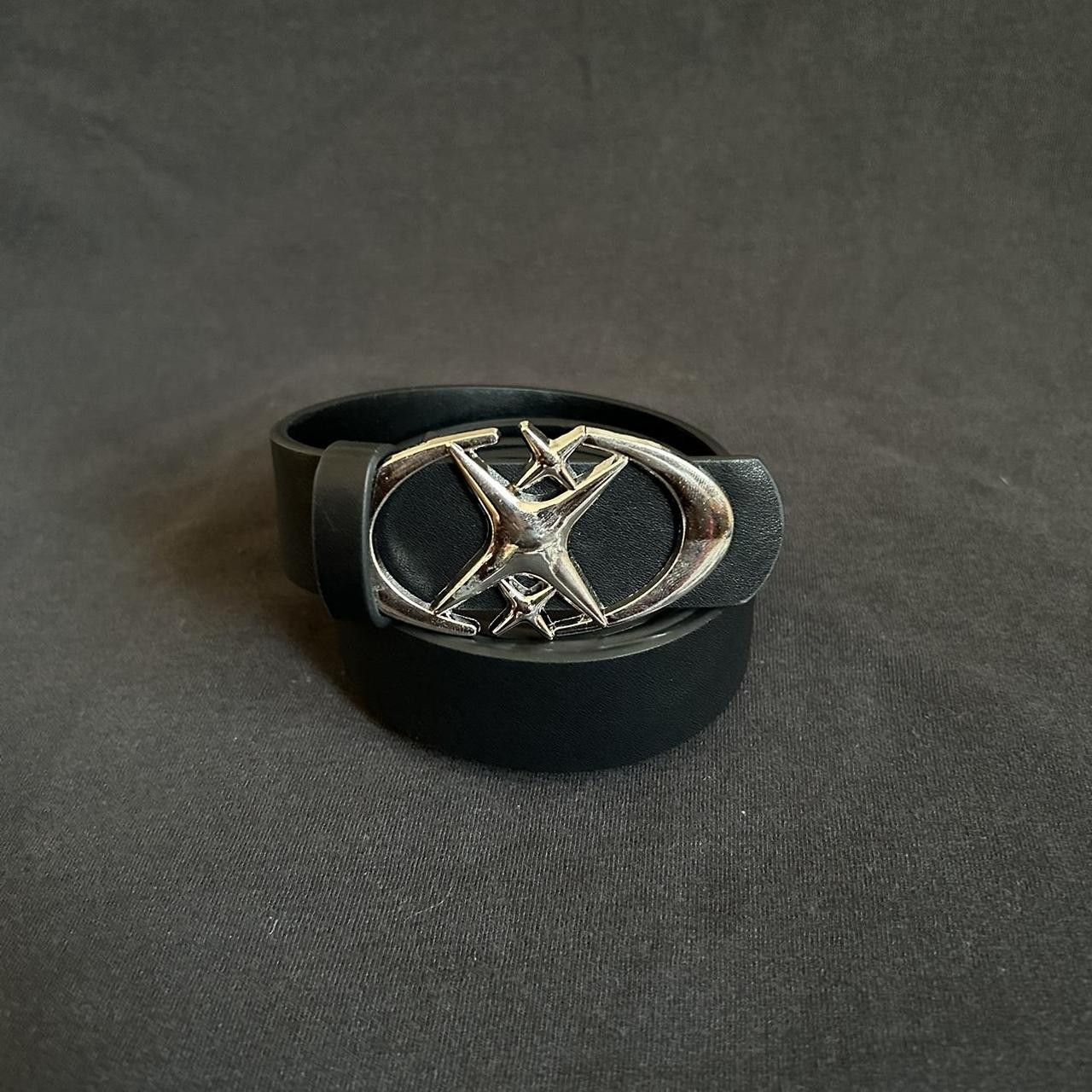 Japanese Brand × Vintage Y2K 2000s Style Silver Stars Skater Hip Hop Belt Size ONE SIZE - 1 Thumbnail