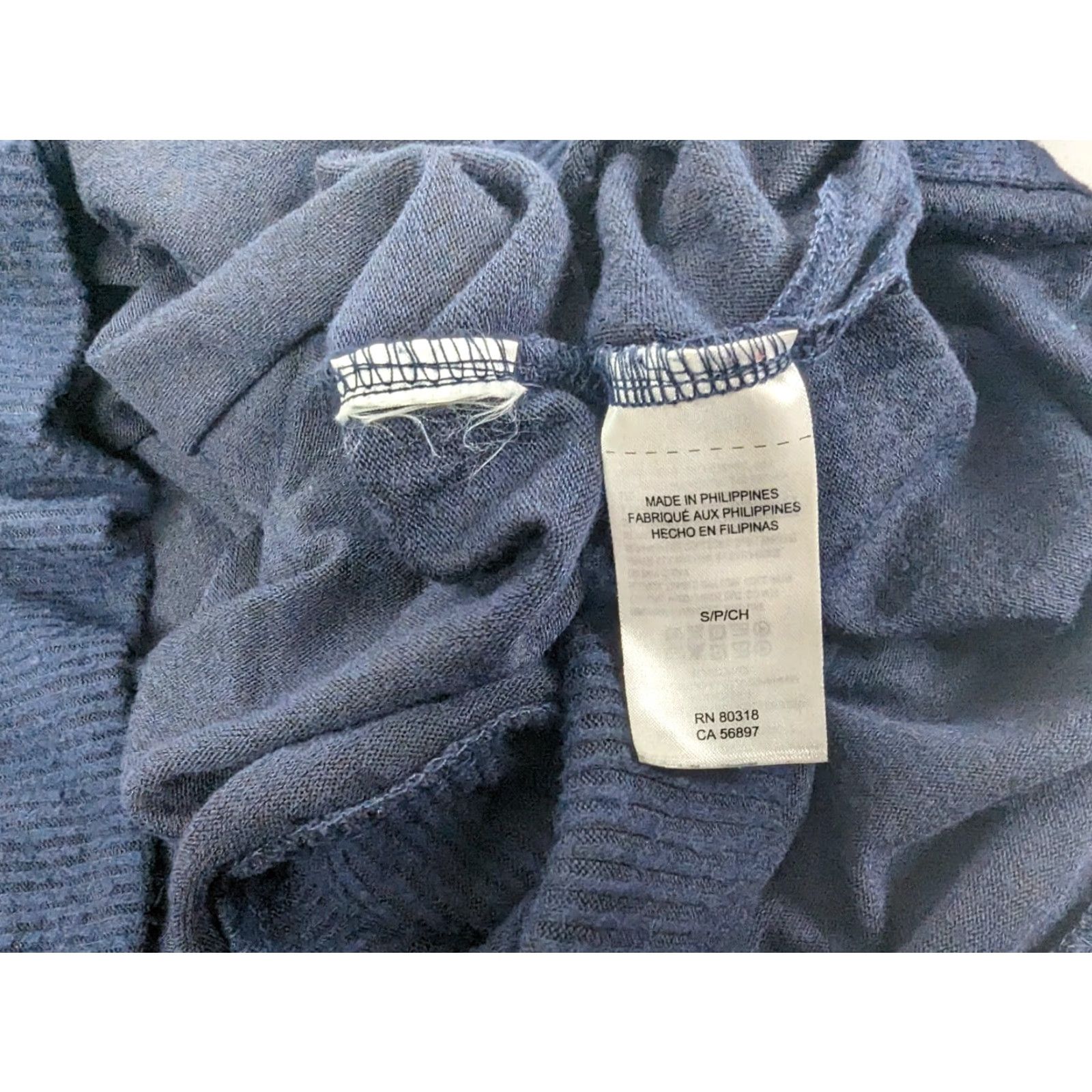 Lucky Brand Lucky Brand Ladies Navy Blue V-Neck Tunic Sweater Women's Small 7WC7004 Size S / US 4 / IT 40 - 7 Thumbnail