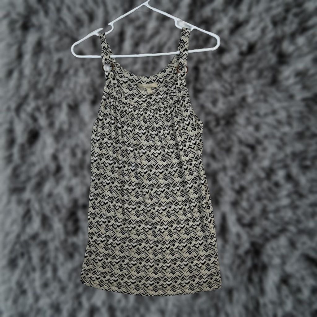 Banana Republic Banana Republic Women's Tan Sleeveless Mini Dress Geometric Size M - Exc W 211 (Bust, Crew Neck) Size M / US 6-8 / IT 42-44 - 1 Thumbnail