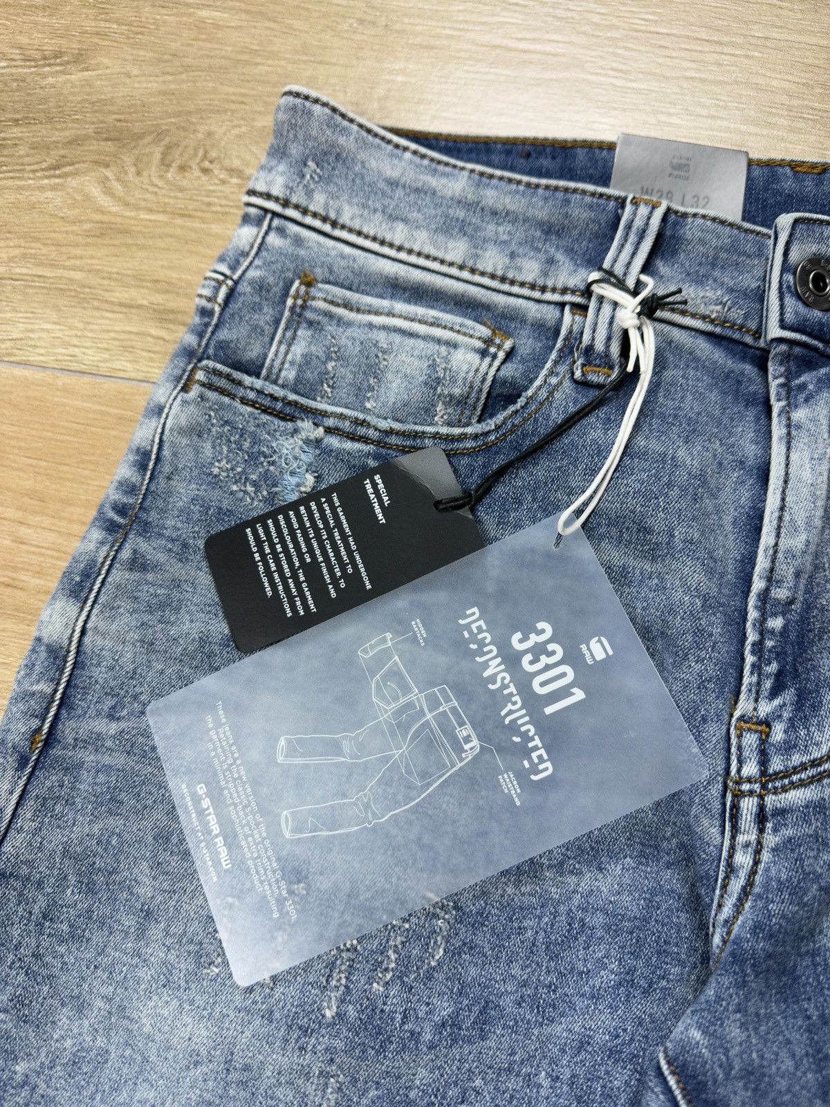 G-Star NEW🏷️ G-Star Raw 3301 Deconstructed Skinny Denim Jeans Size US 28 / EU 44 - 4 Thumbnail