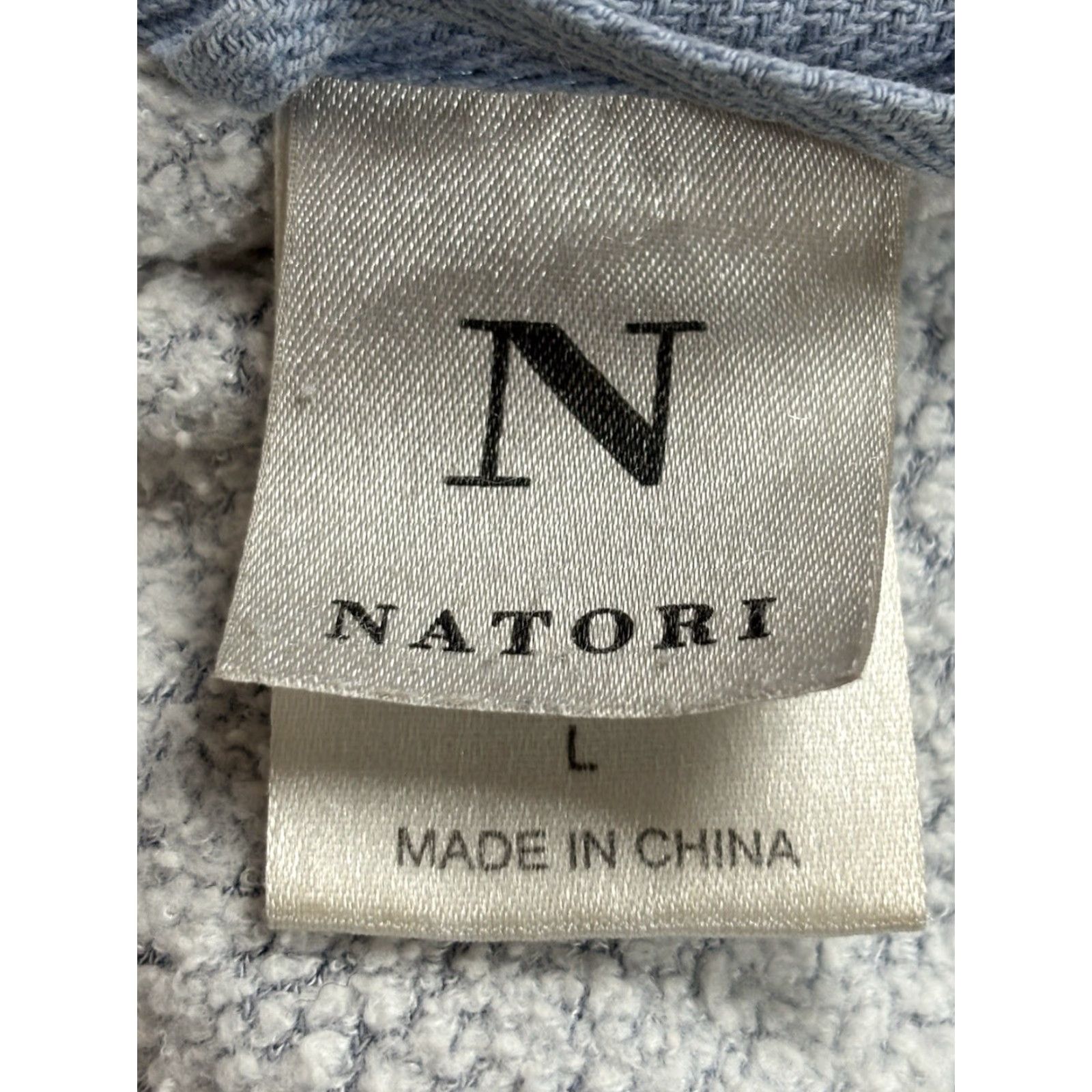 Vintage N by Natori Robe Women Sz Large Belted Terry Loungewear Sleepwear Blue Pockets Size ONE SIZE - 7 Thumbnail