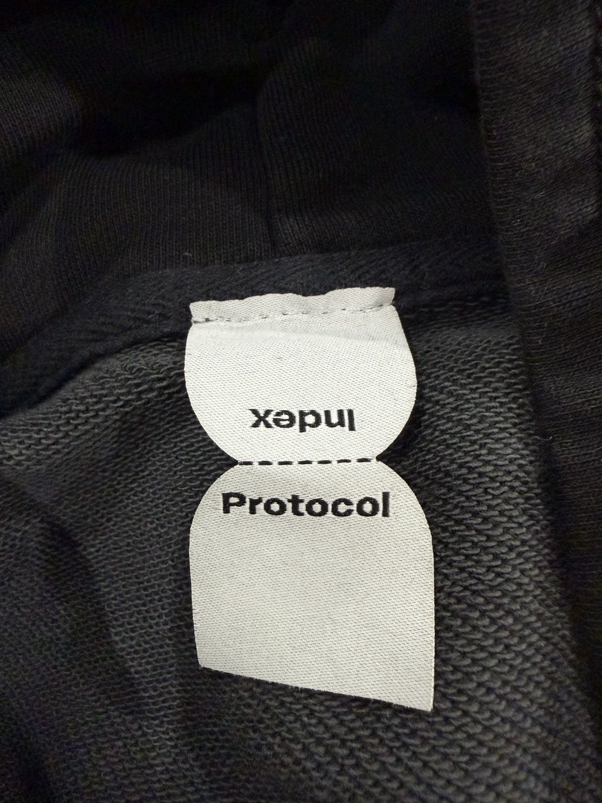 Other Protocol Index Upside Down Zip Hoodie (BLACK) sz 1 Size US S / EU 44-46 / 1 - 3 Thumbnail