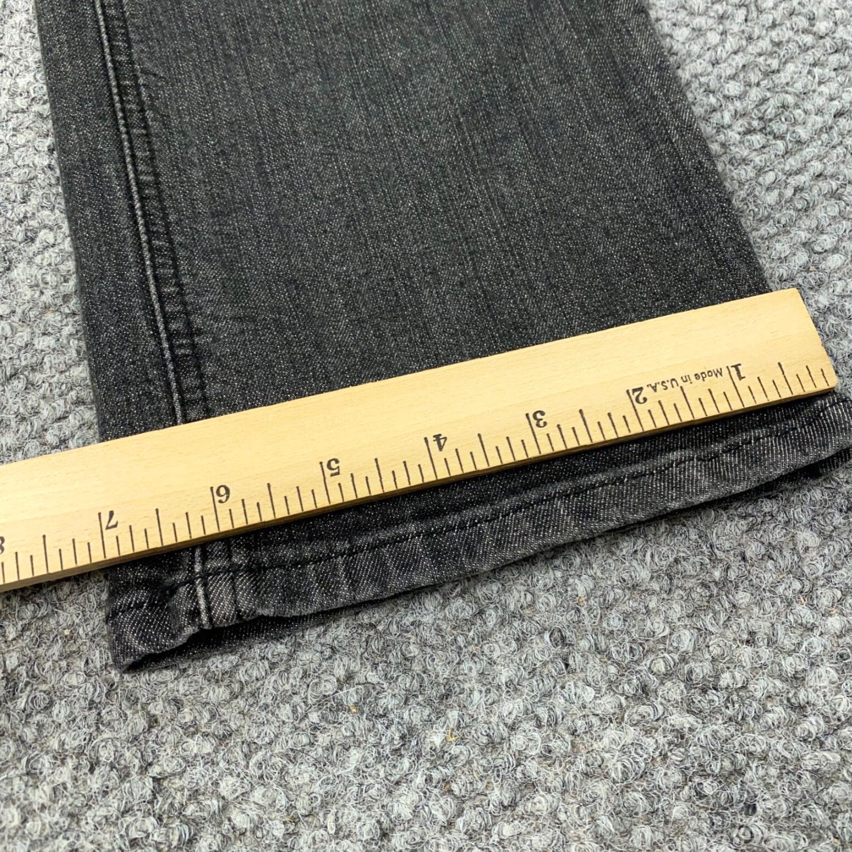 White House Black Market White House Black Market Womens Jeans Slim Straight 10 Regular Black Denim 31in Inseam Stretch 90s? Size 33" - 7 Thumbnail