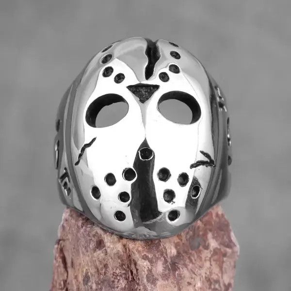 Japanese Brand Jason Mask Killer 13th Men Ring🔥🔥🔥 Size ONE SIZE - 1 Thumbnail