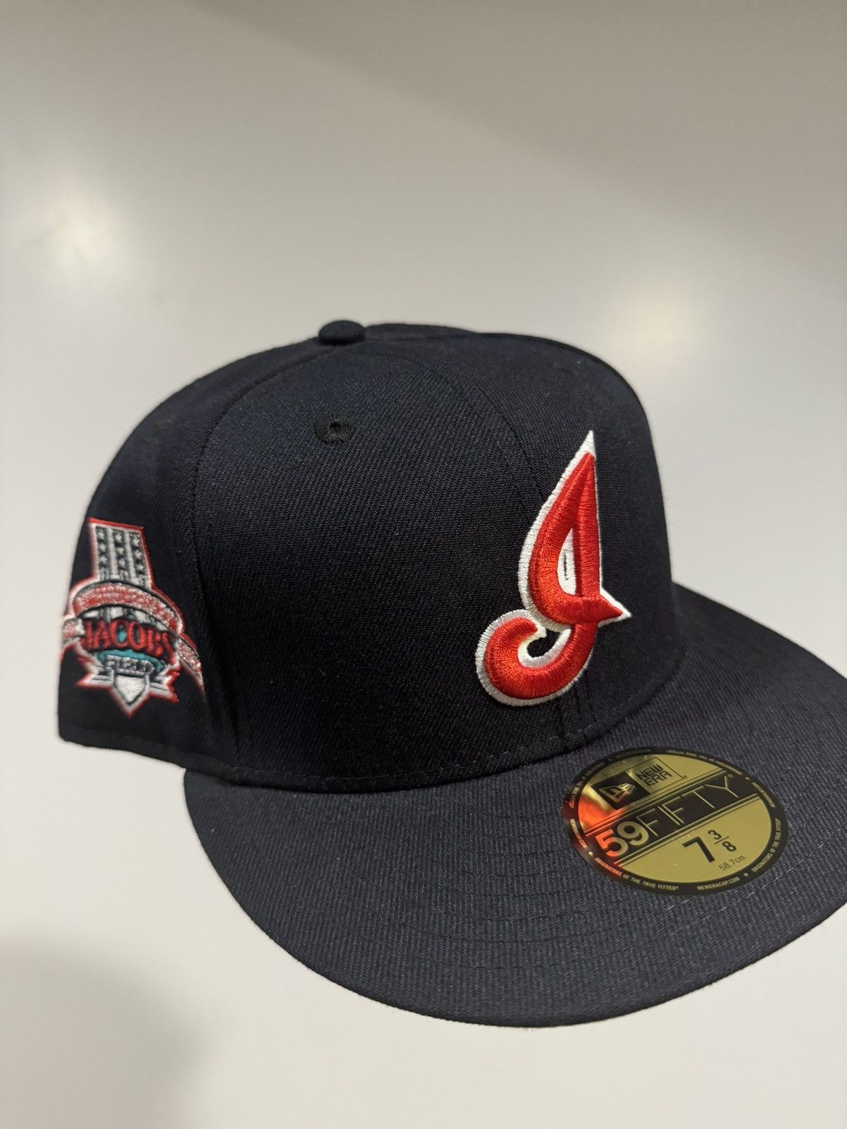 Hat Club × MLB × New Era Hatclub Exclusive Cleveland Indians Navy Grey brim 7 3/8 Size ONE SIZE - 1 Thumbnail