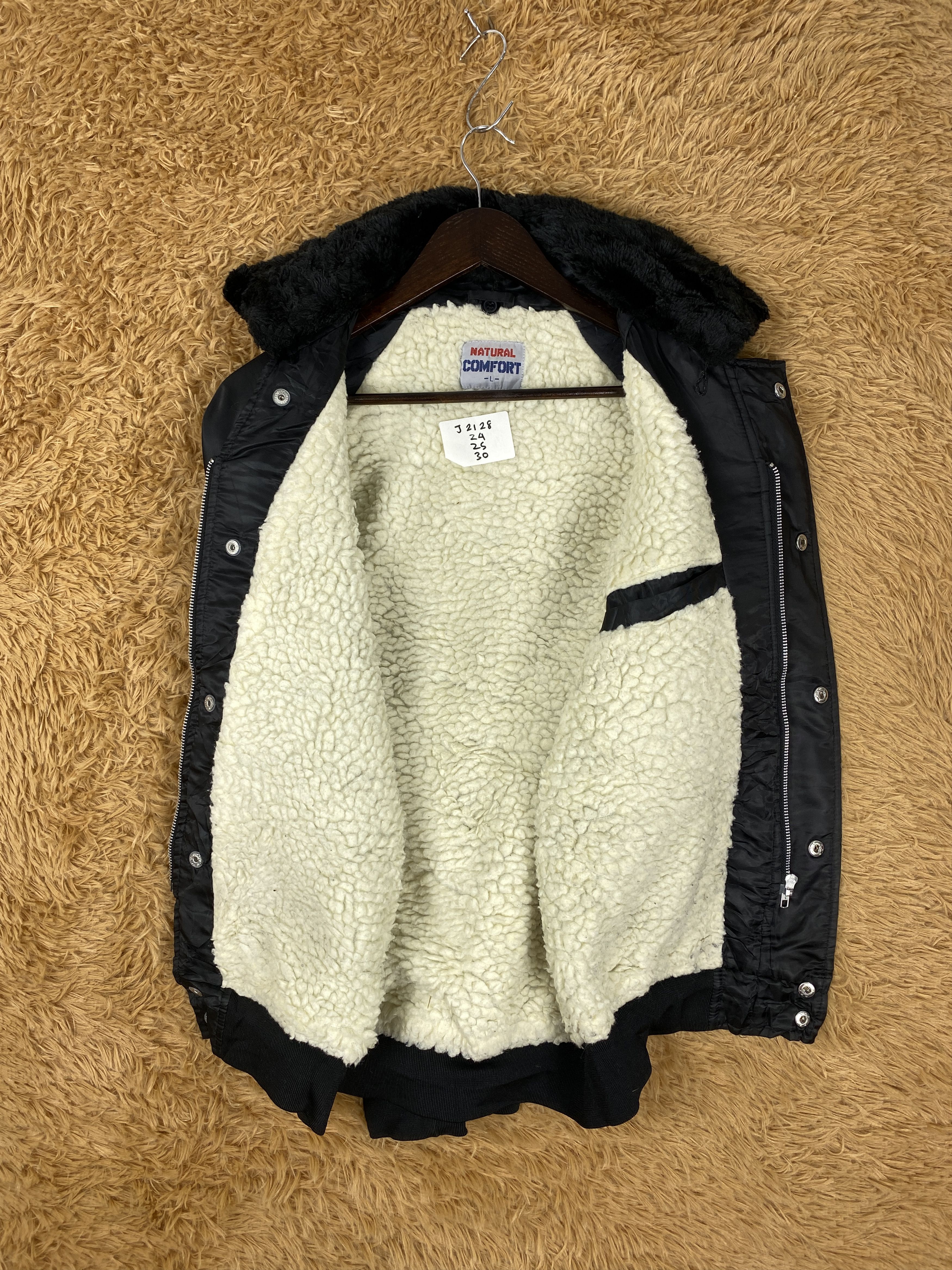 Japanese Brand Vintage Natural Comfort Sherpa Lining Bombers Jacket J2128 Size US M / EU 48-50 / 2 - 6 Thumbnail