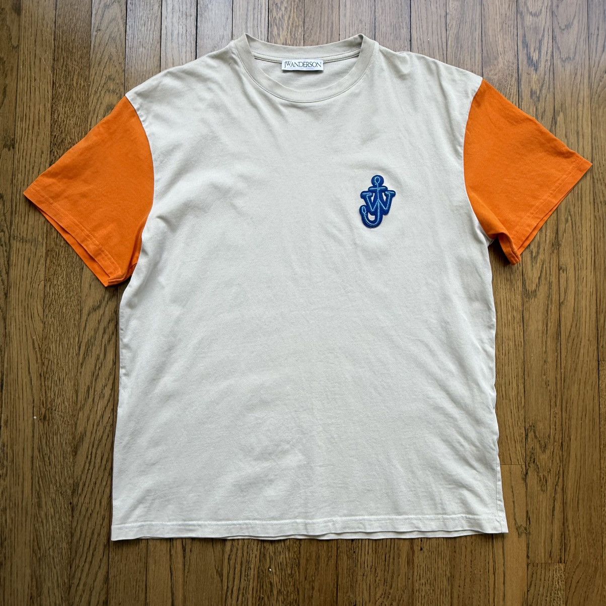 JW Anderson Size M J.W Anderson beige + orange crewneck anchor detail Size US M / EU 48-50 / 2 - 1 Thumbnail