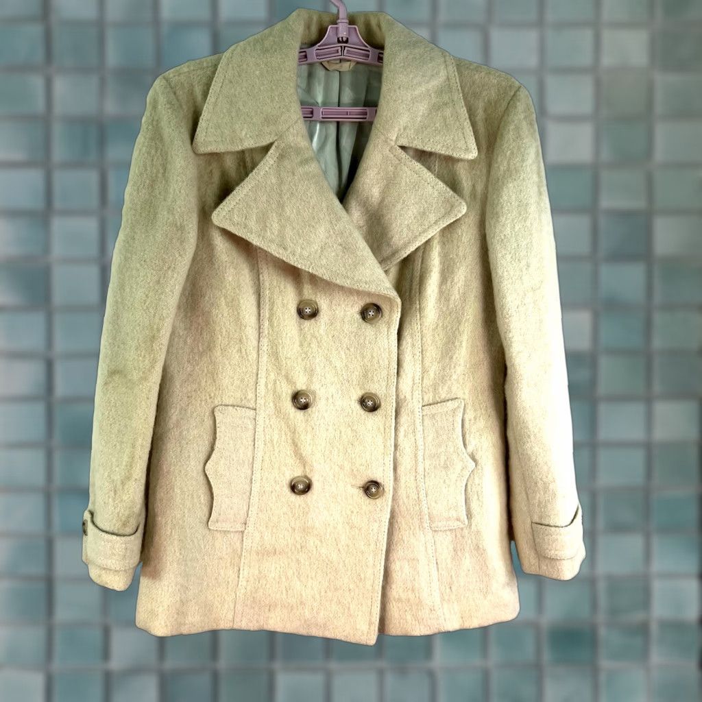 Vintage VINTAGE 70s Hilda Iceland Wool Jacket Women's Size 10 Beige Casual Classic Size L / US 10 / IT 46 - 1 Thumbnail
