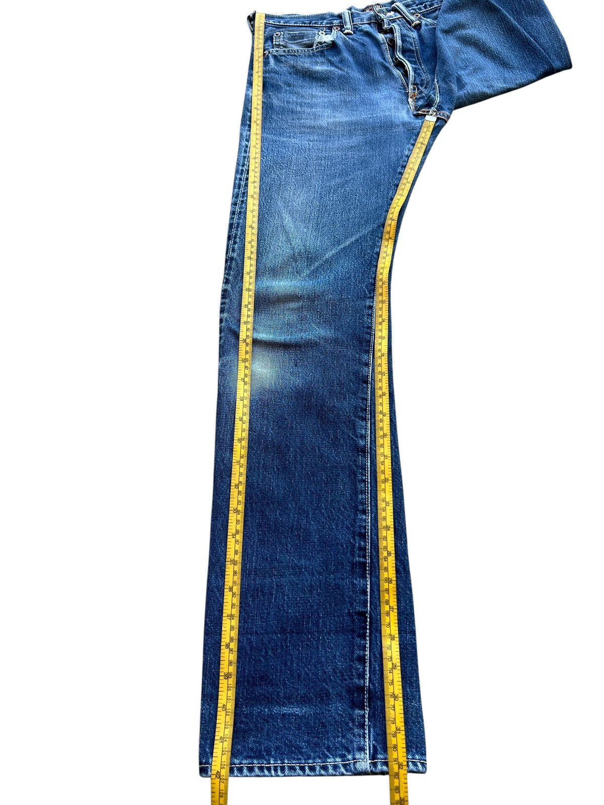 The Real McCoy's Vintage Real Mccoy Japan Selvedge Faded Denim Jeans 30x32 Size US 30 / EU 46 - 12 Thumbnail
