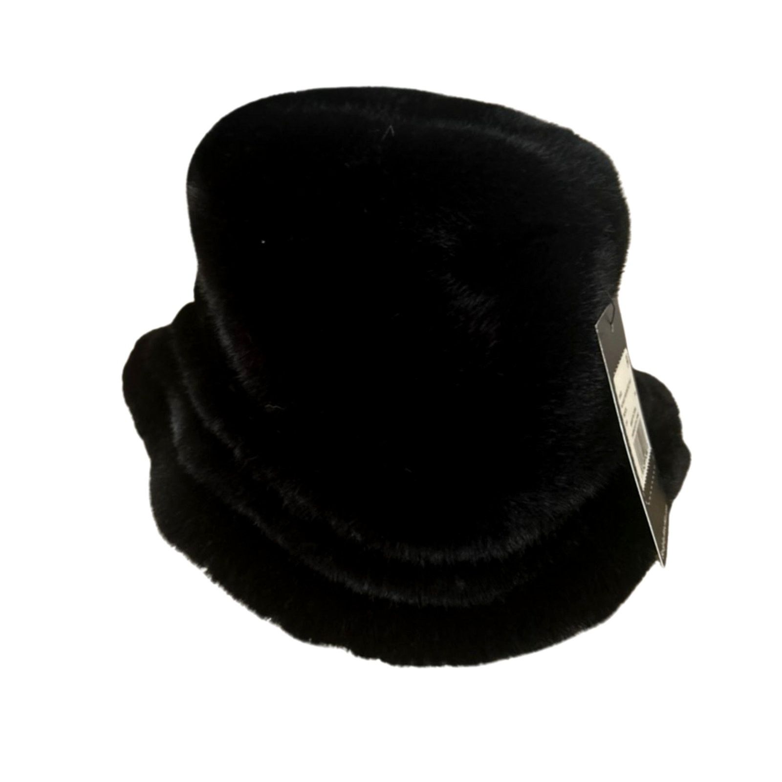 Badgley Mischka Badgley Mischka Black Faux Fur Bucket Hat – Soft Plus NWT Size ONE SIZE - 1 Thumbnail