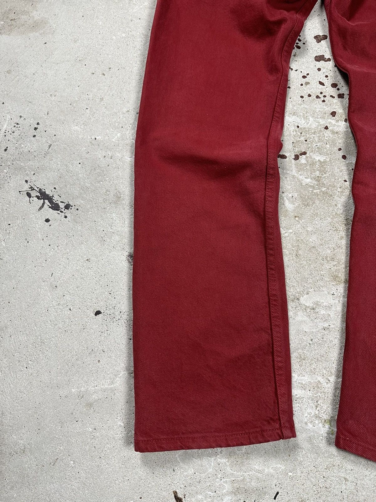 Levi's × Vintage Vintage 1996 Levi’s 501 Red Denim Pants Jeans Size US 30 / EU 46 - 9 Thumbnail