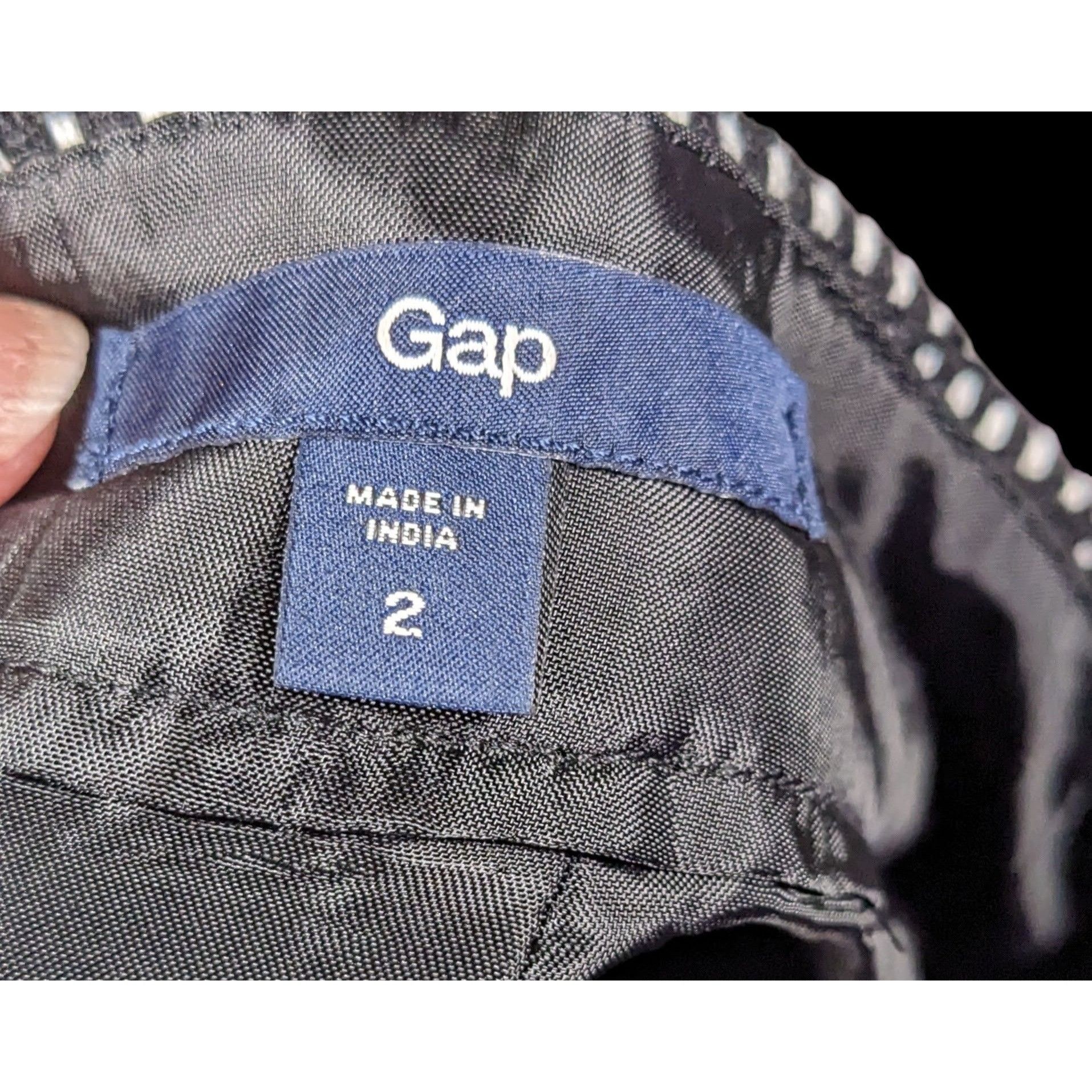 Gap Gap Preppy Black And White Wool Mini Skirt Size 26" / US 2 / IT 38 - 3 Thumbnail