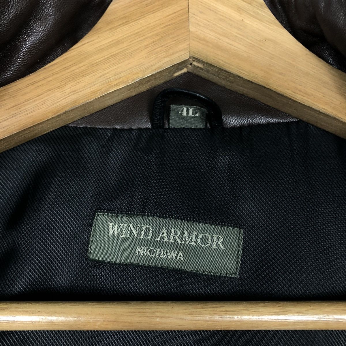 Japanese Brand 🔥Vtg Bomber Jacket Leather Biker Wind Armor Nichiwa Japan Size US L / EU 52-54 / 3 - 17 Thumbnail