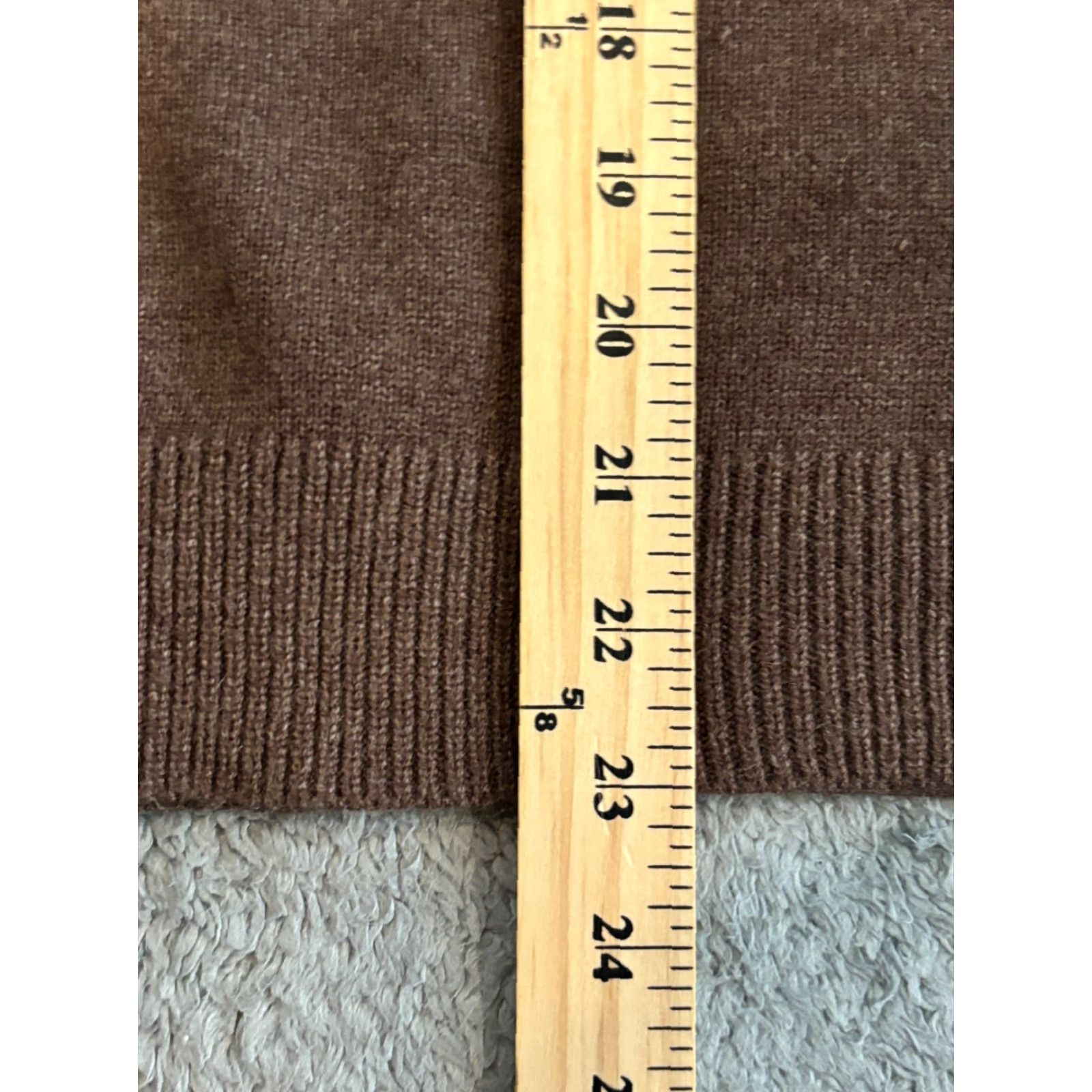 Vintage Lush Sweater Womens Small Brown Solid Knit Pullover Long Sleeve Casual Size S / US 4 / IT 40 - 5 Thumbnail
