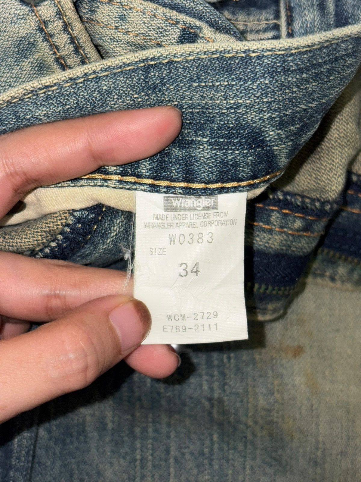 Wrangler Vintage Wrangler Mud Wash Distressed Loose Jeans Size US 35 - 5 Thumbnail