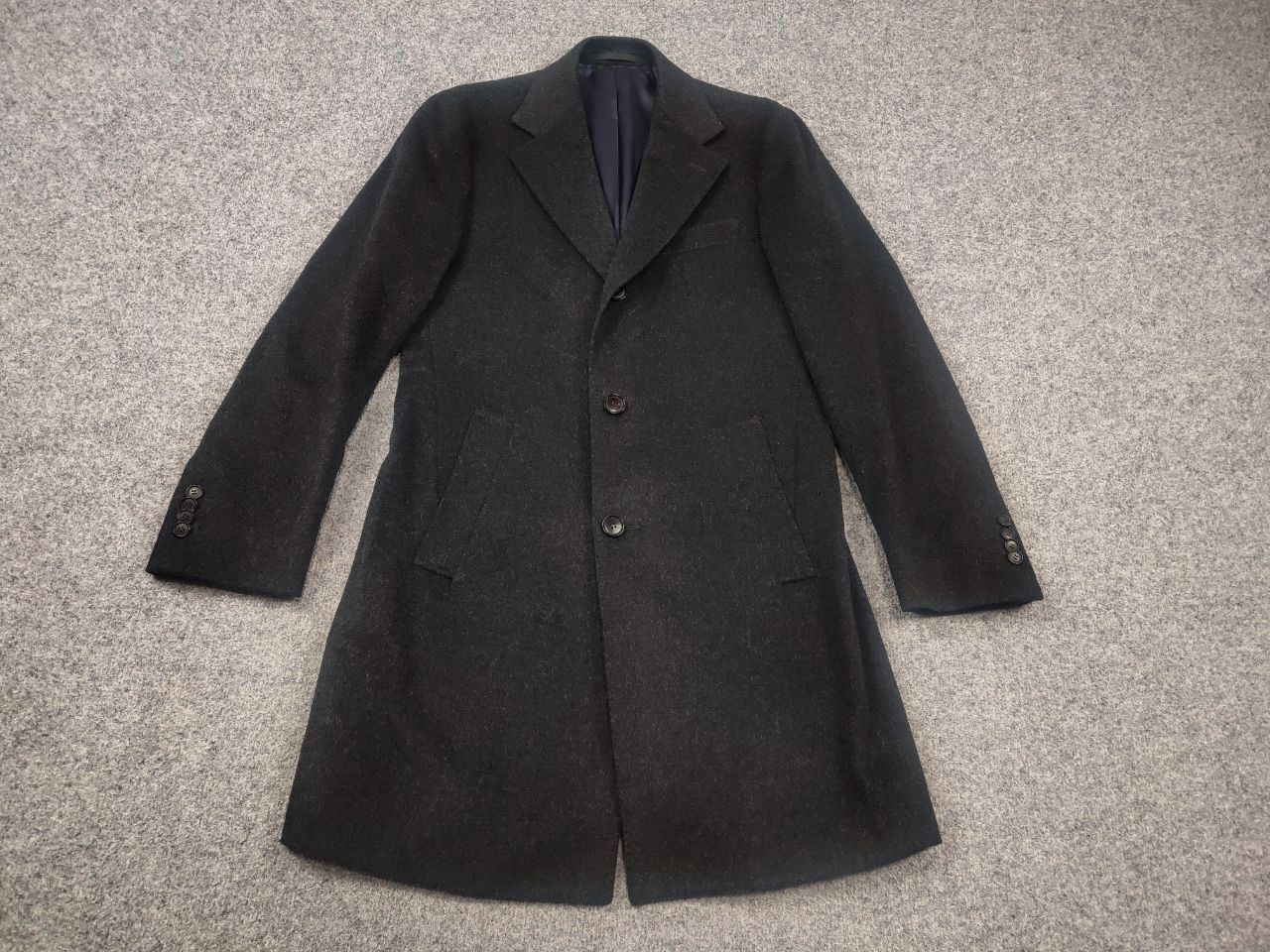 Suitsupply Suitsupply Design vicenza Gray Pure Wool coat Mid Jacket Size US S / EU 44-46 / 1 - 3 Thumbnail