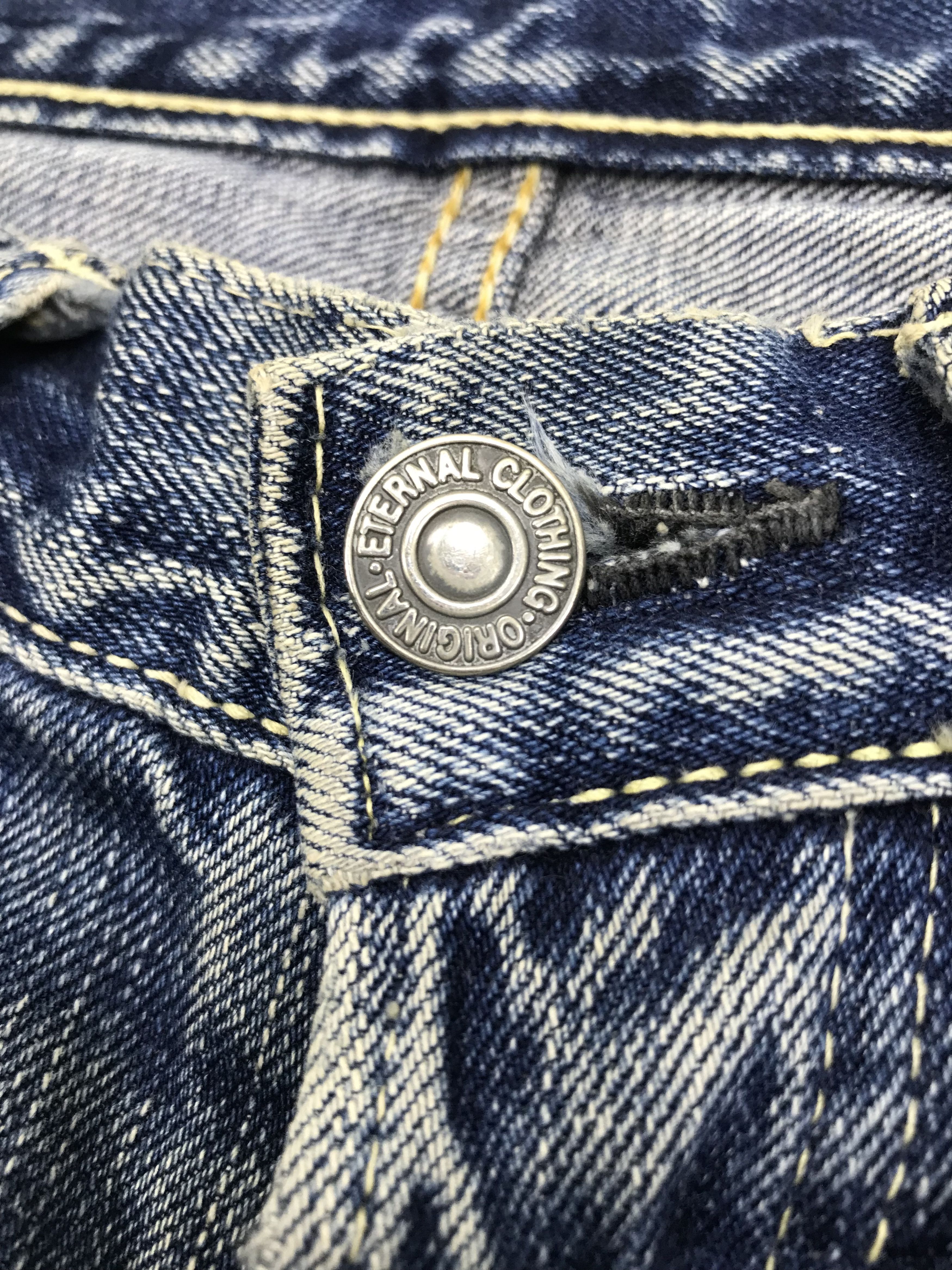 Eternal Vintage Eternal Faded Blue Washed Selvedge Jeans Size US 31 - 11 Thumbnail