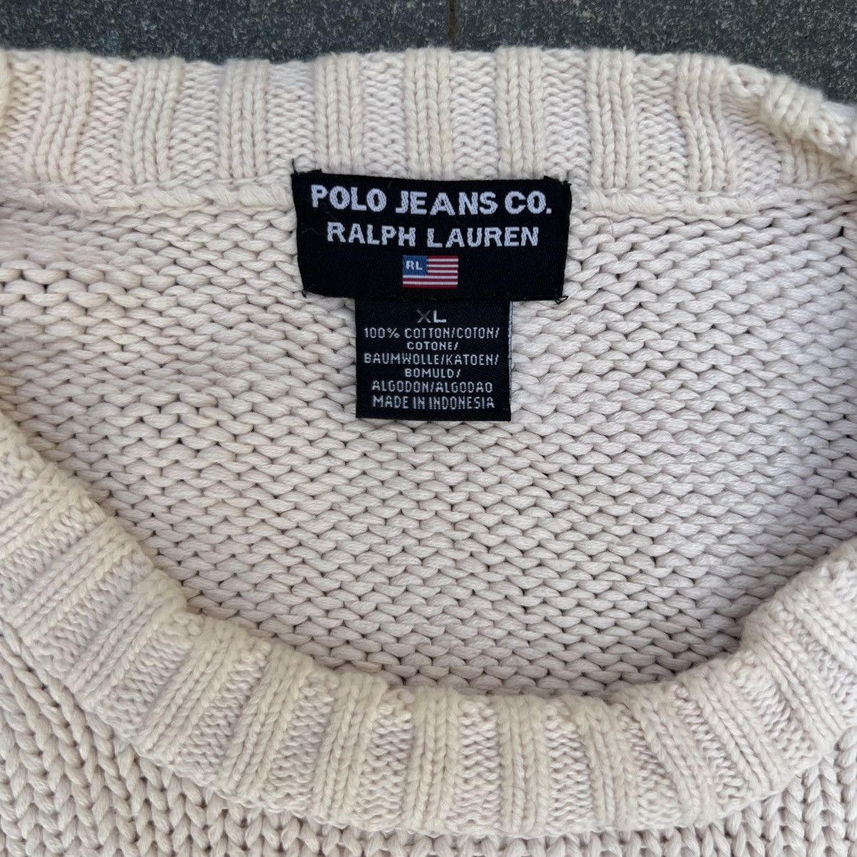 Designer × Polo Ralph Lauren × Vintage Vintage Polo American Flag Knit Sweater Size US L / EU 52-54 / 3 - 4 Thumbnail