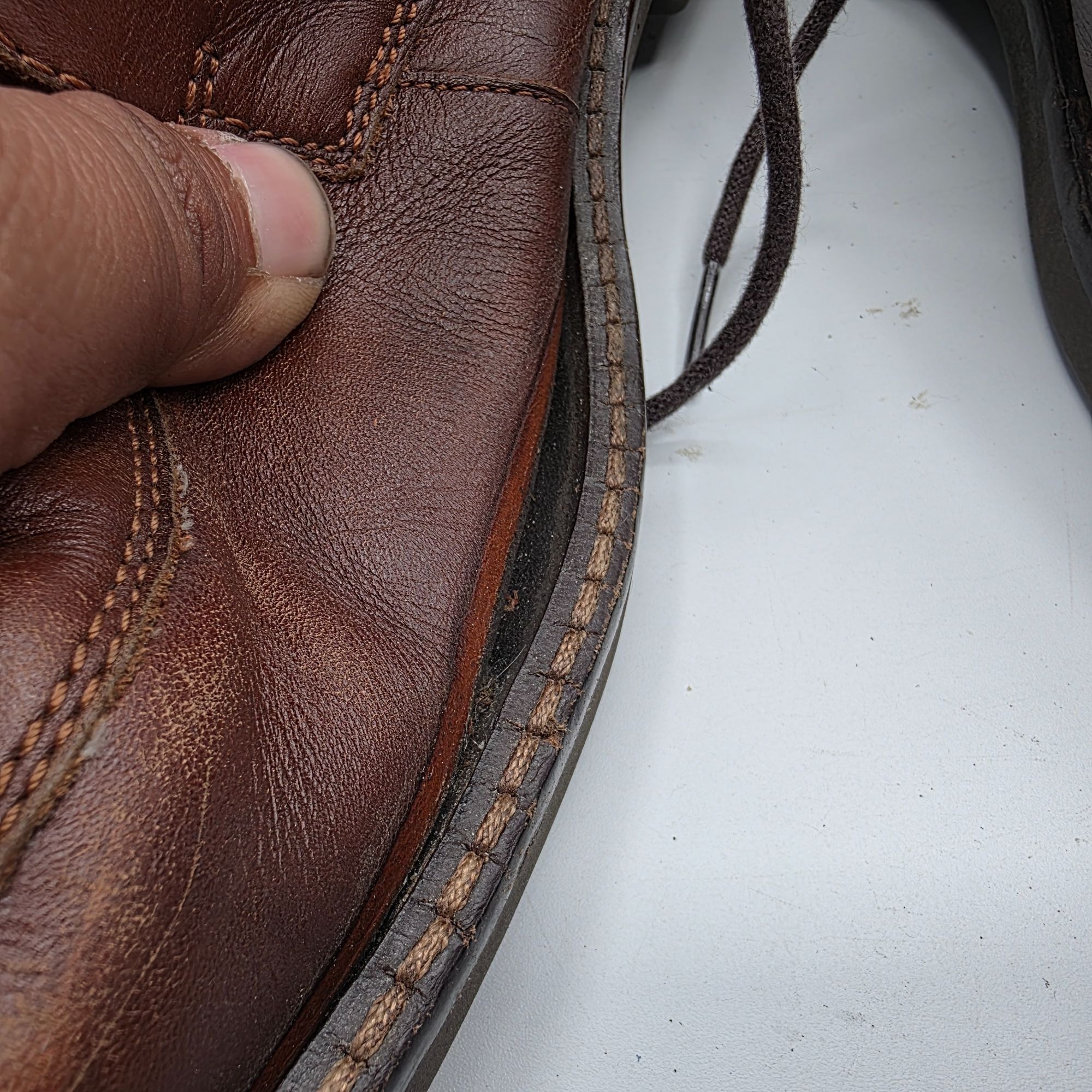 Ecco Ecco Brown Leather Mens Dress Shoes Size 11 Lace Up Comforta Size US 11 / EU 44 - 7 Thumbnail