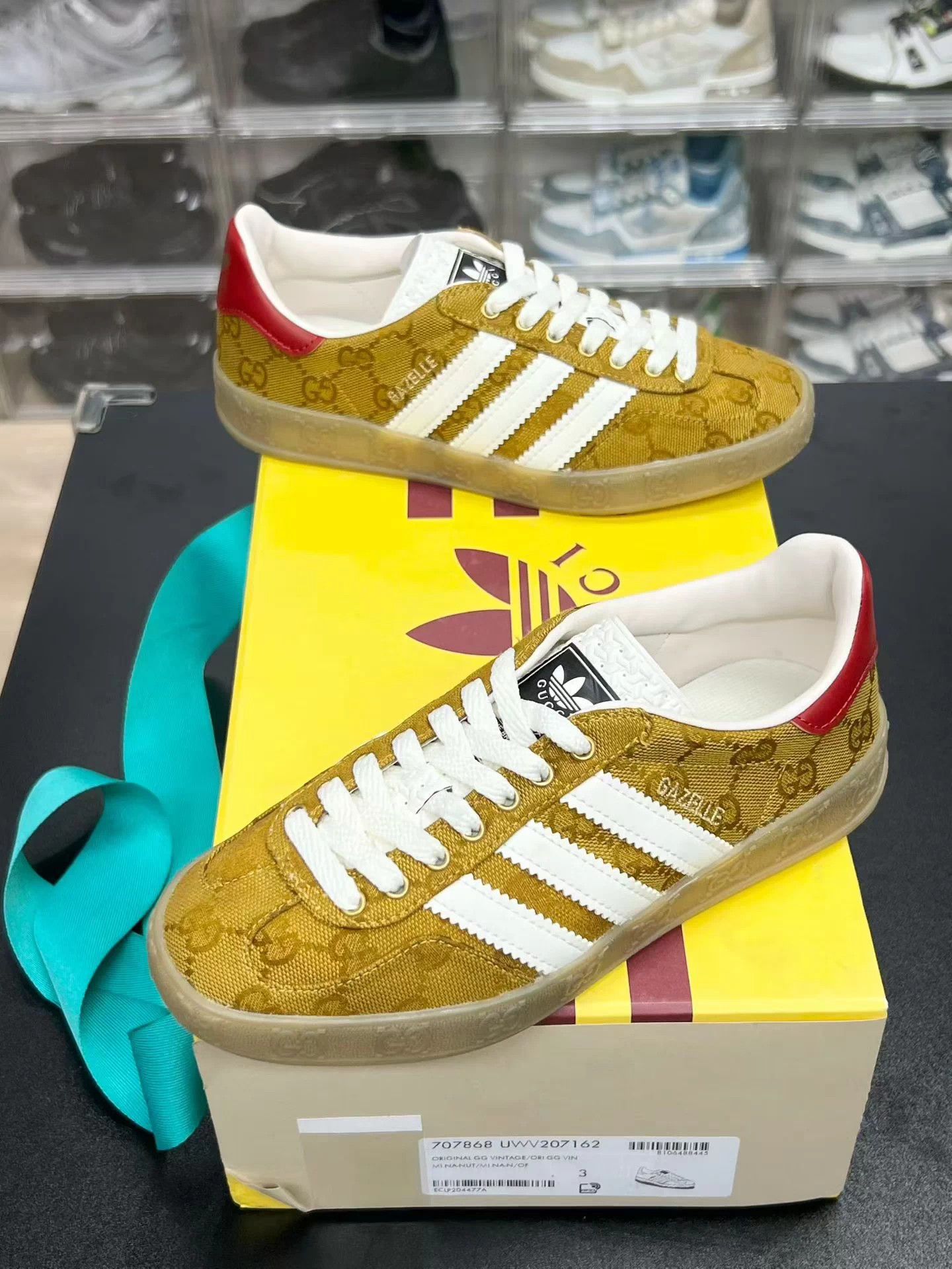 Gucci ADIDAS x GUCCI Deertrainer Cream Brown 35 Rare Mint Size US 4 / IT 34 - 1 Thumbnail