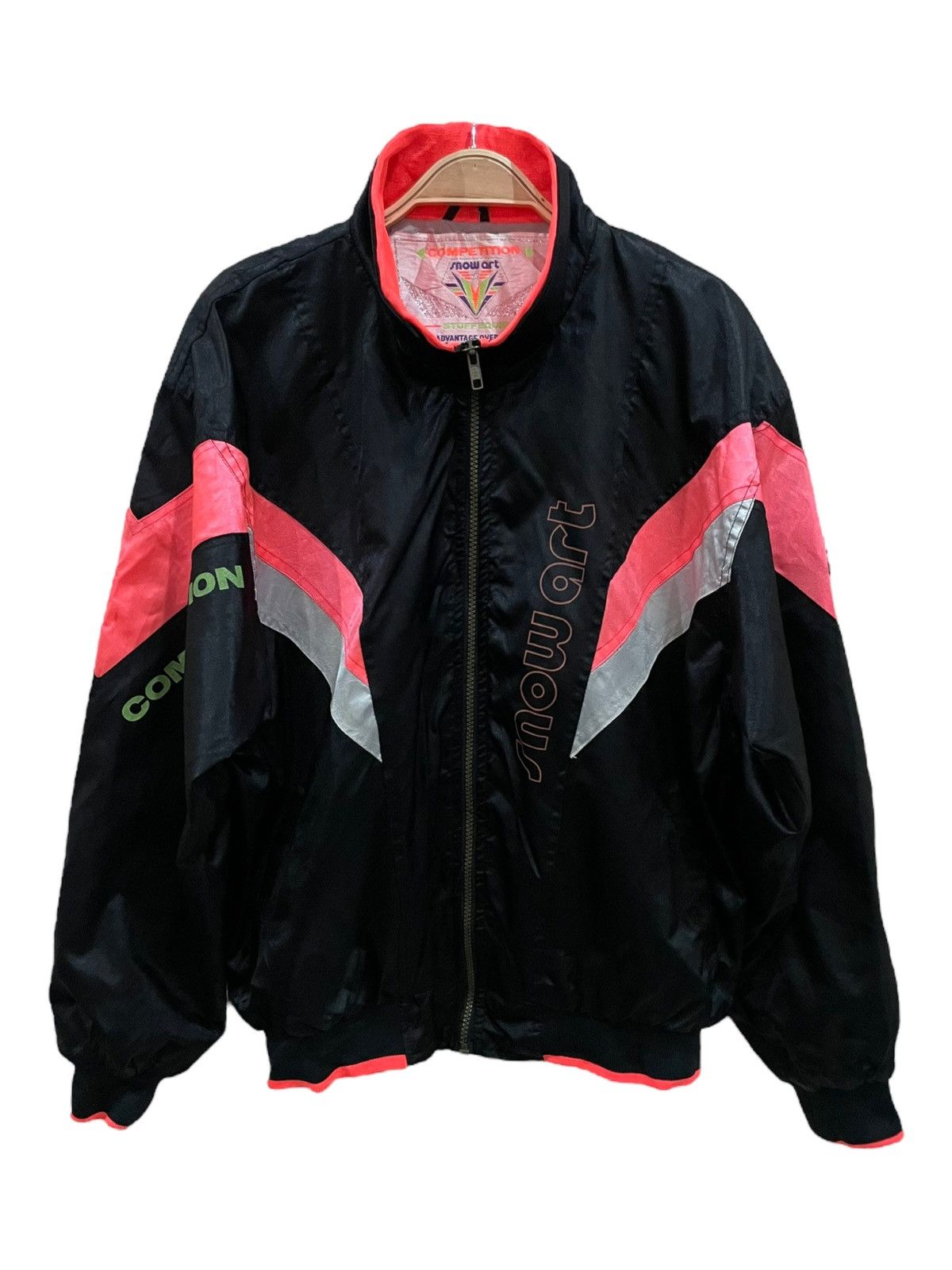 Asics Vintage Snow Art Ski Jacket Bomber Jacket Size US L / EU 52-54 / 3 - 1 Thumbnail