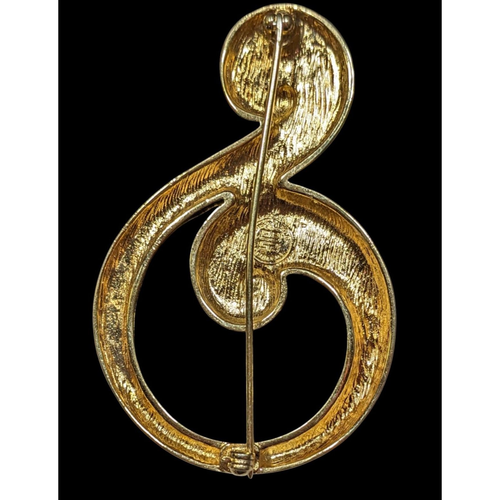 Givenchy Vintage Givenchy Modern Abstract Swirl Music Symbol Brooch Size ONE SIZE - 2 Thumbnail