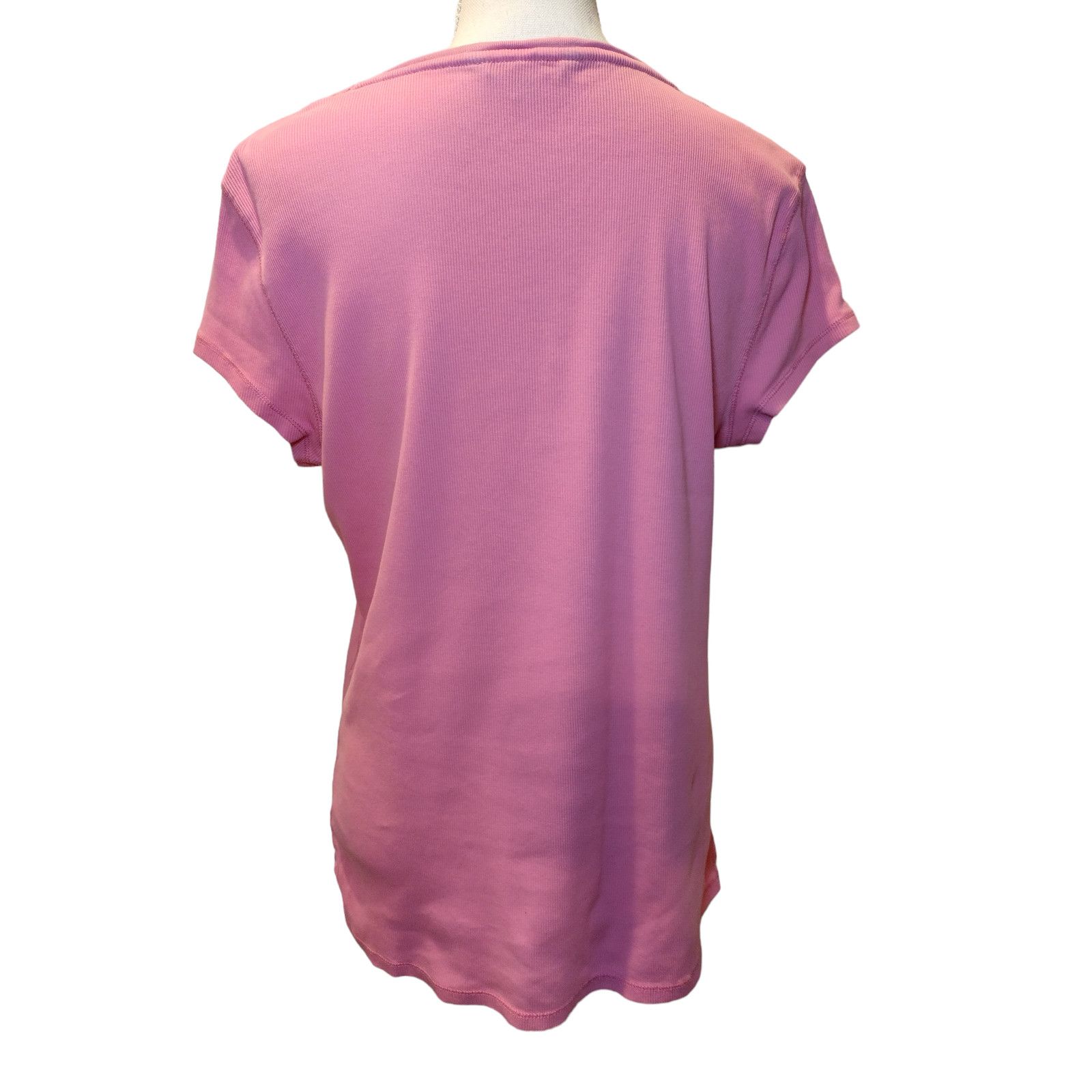 Lauren Ralph Lauren Lauren Ralph Lauren Womens Lace Up Blouse Top Knit Pink XL Size XL / US 12-14 / IT 48-50 - 7 Thumbnail