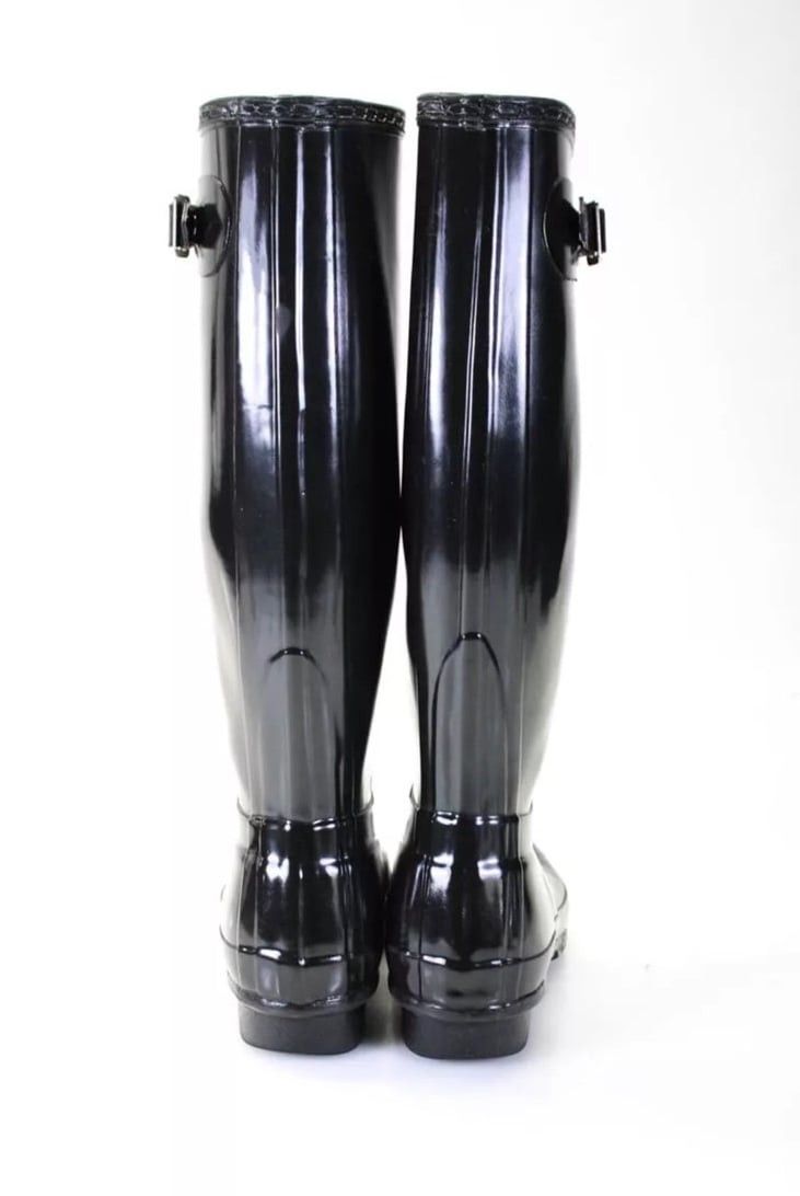 Hunter HUNTER BOOTS Woman’s Original Tall Back Adjustable Rain Boo Size US 5 / IT 35 - 2 Thumbnail