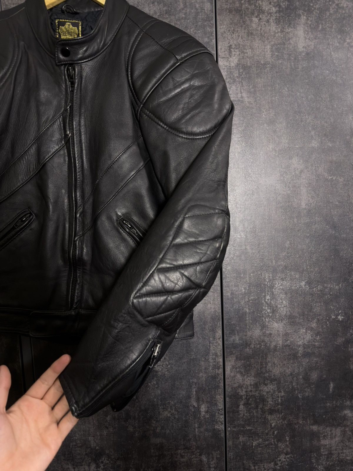 Genuine Leather Vintage Leather Cropped Moto Biker Jacket Avantgarde Opium Size US M / EU 48-50 / 2 - 14 Thumbnail