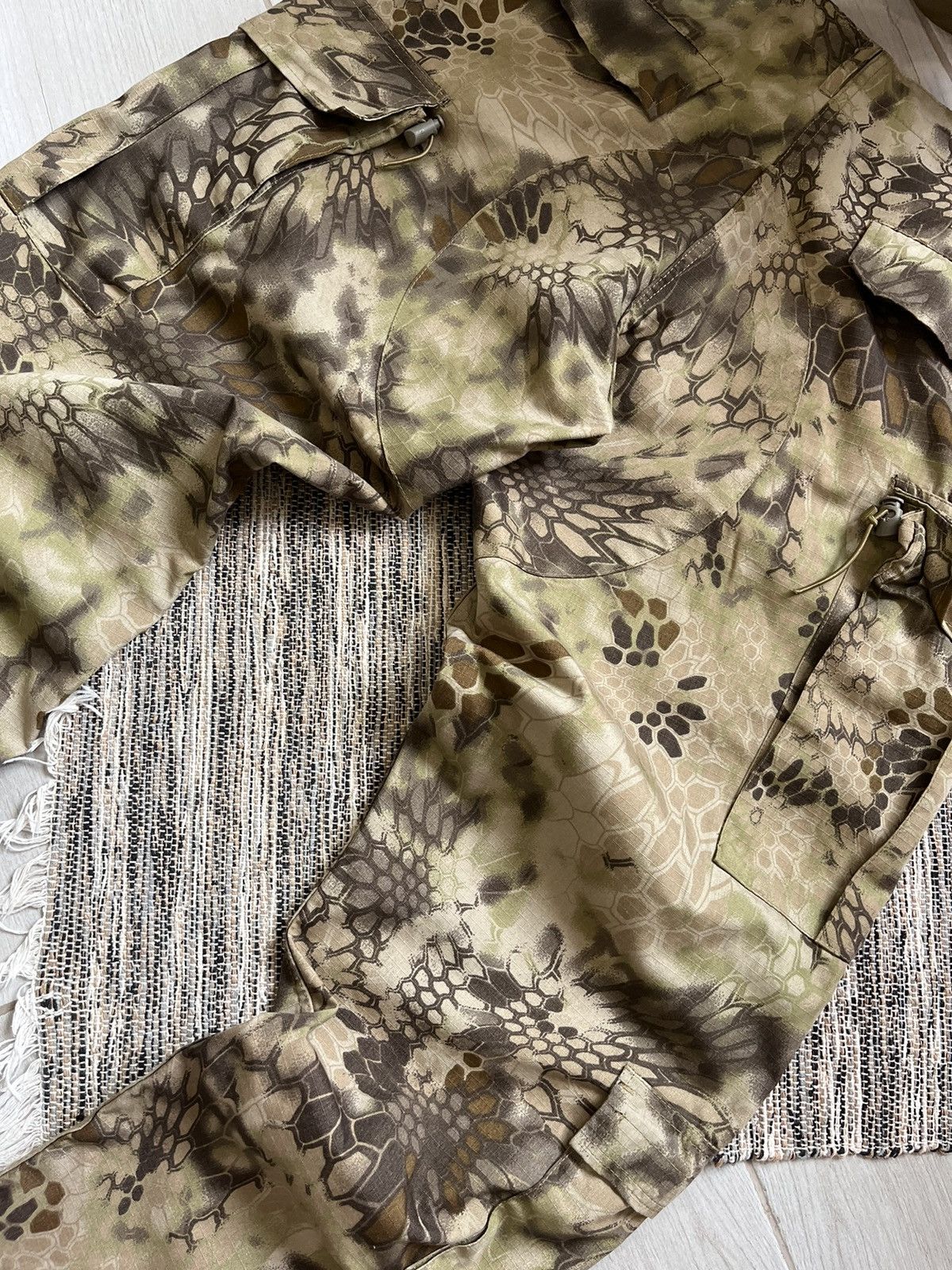 Vintage Vintage Camo trousers pants cargo drawstrings snake skin Size US 32 / EU 48 - 13 Thumbnail