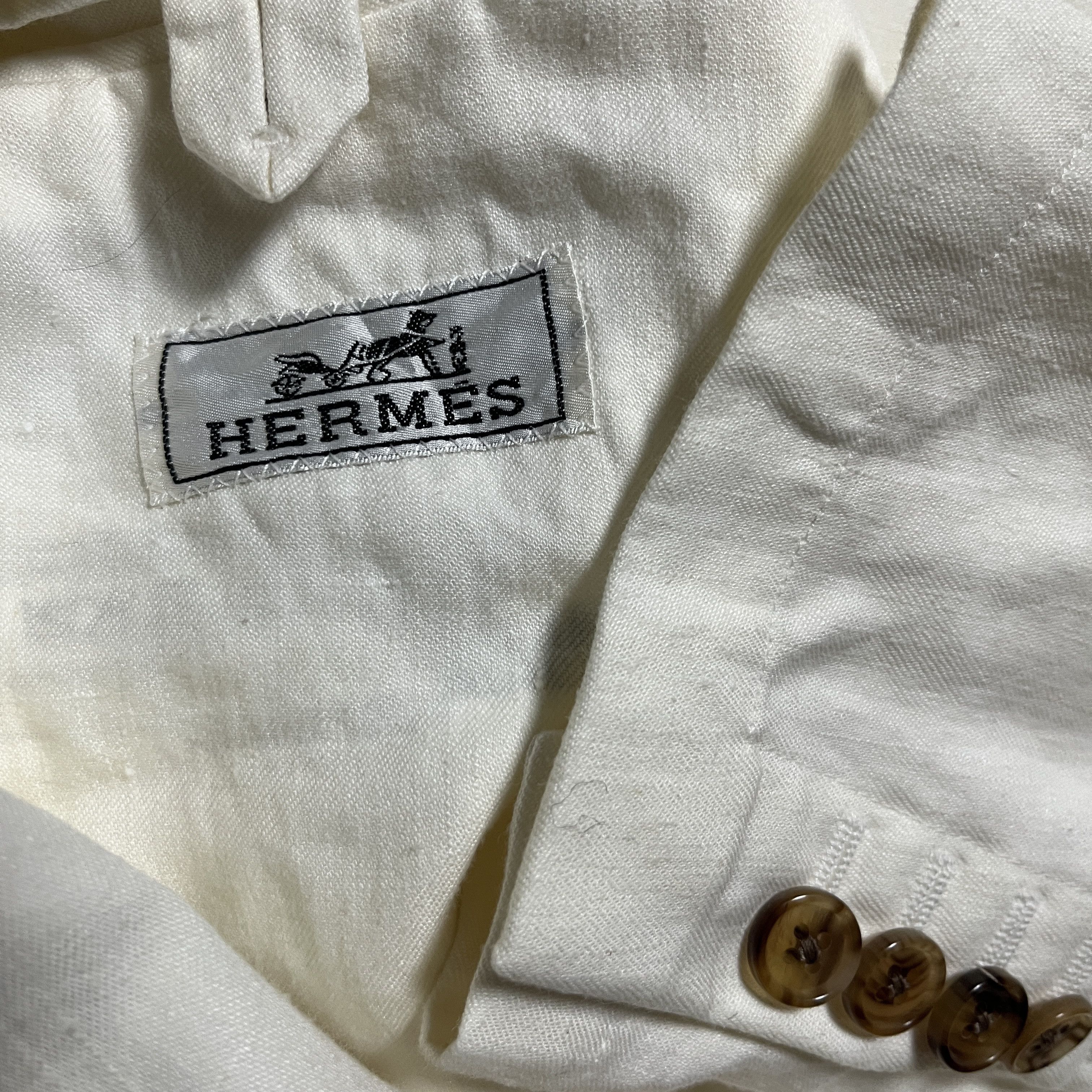 Hermes Hermes Linen Blazer Size 50R - 7 Thumbnail