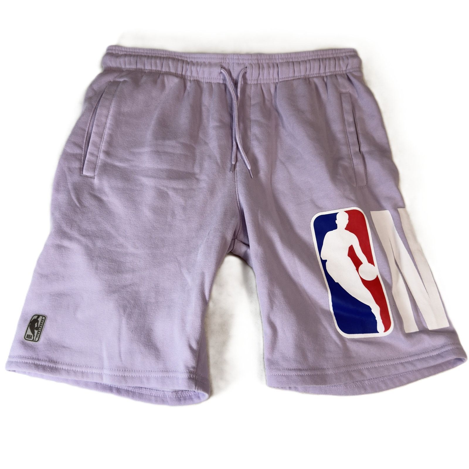 NBA NBA Women’s Large Fleece Shorts Lavender Logo Athletic Size 34" / US 12 / IT 48 - 2 Thumbnail