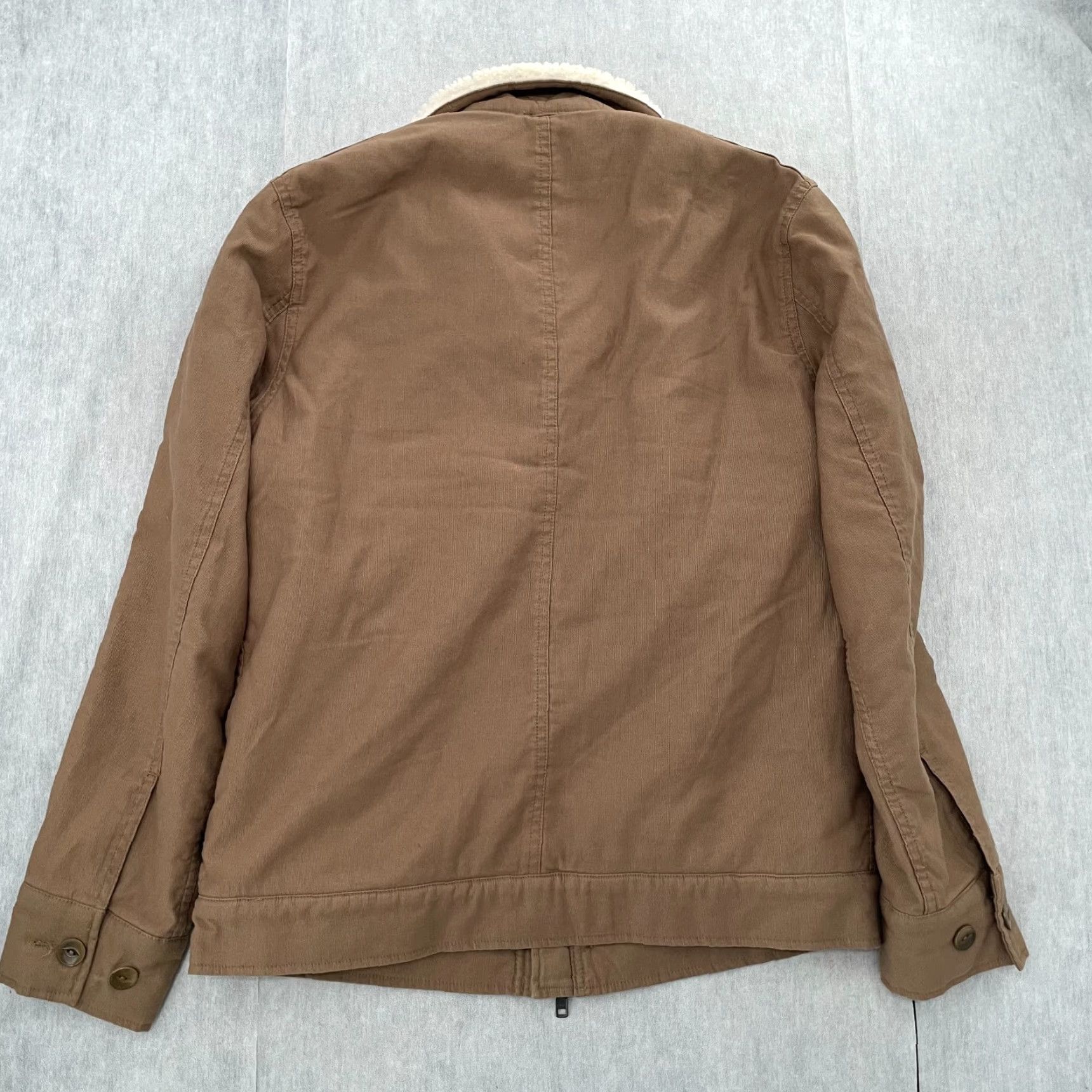 Flint And Tinder Flint and Tinder Jacket Adult Medium Brown Sherpa Fleece Deck Military Bomber M Shirt? Size US M / EU 48-50 / 2 - 4 Thumbnail