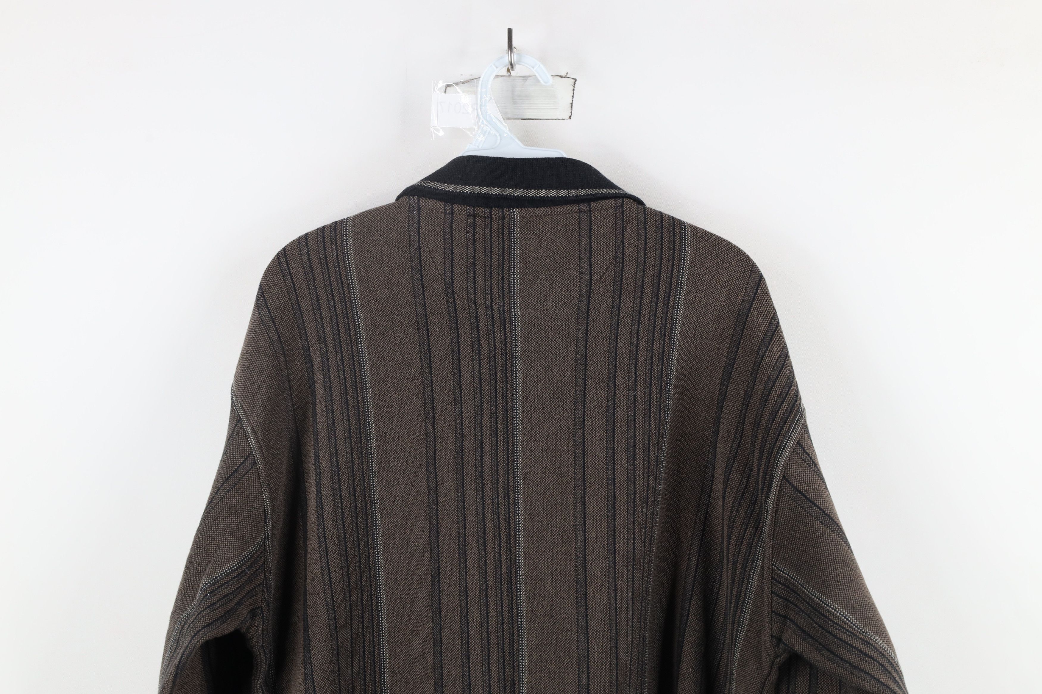 Vintage Vintage 90s Streetwear Block Collared Pullover Sweatshirt Size US L / EU 52-54 / 3 - 8 Thumbnail